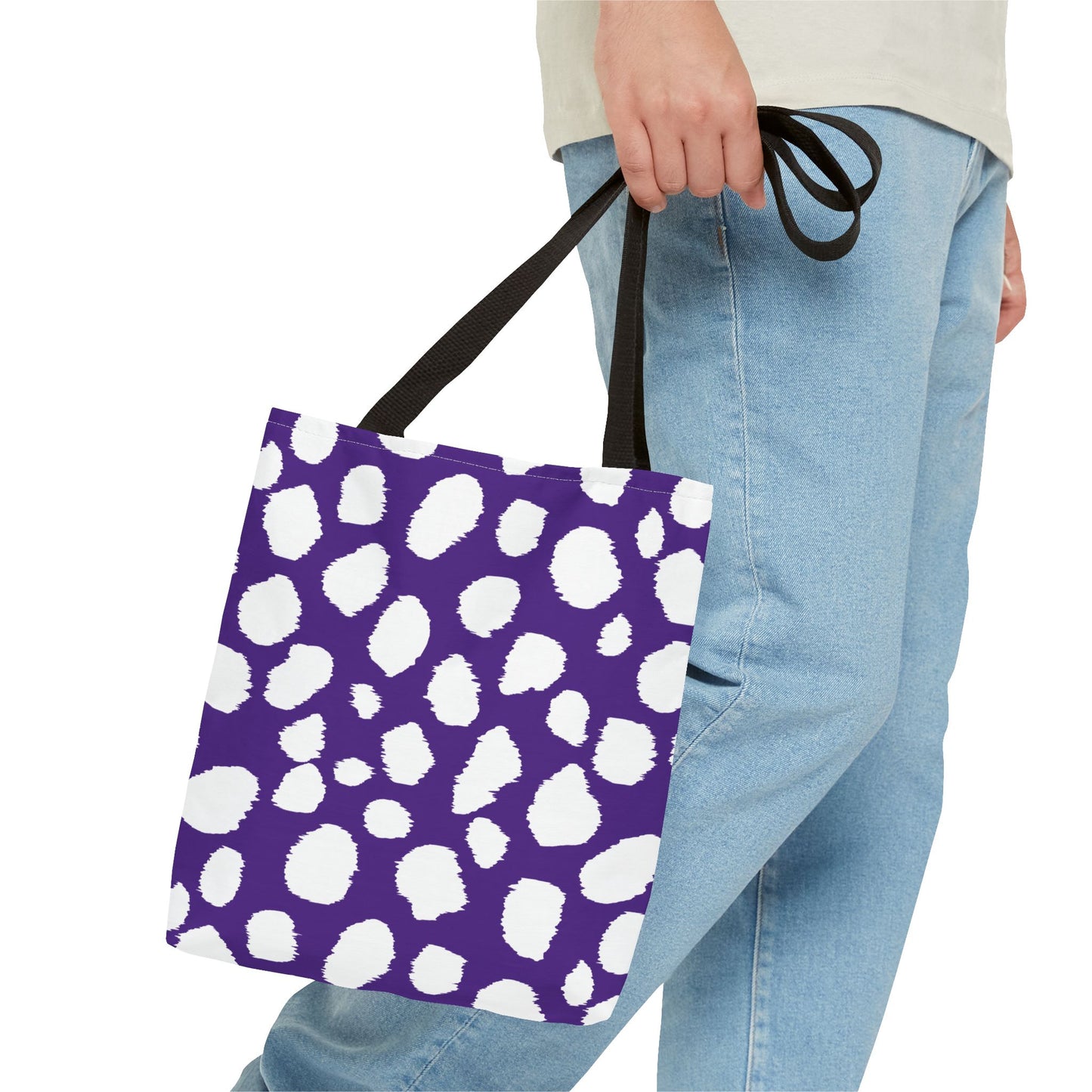 Chic Purple Leopard Print Tote Bag - Stylish & Versatile for Everyday Use