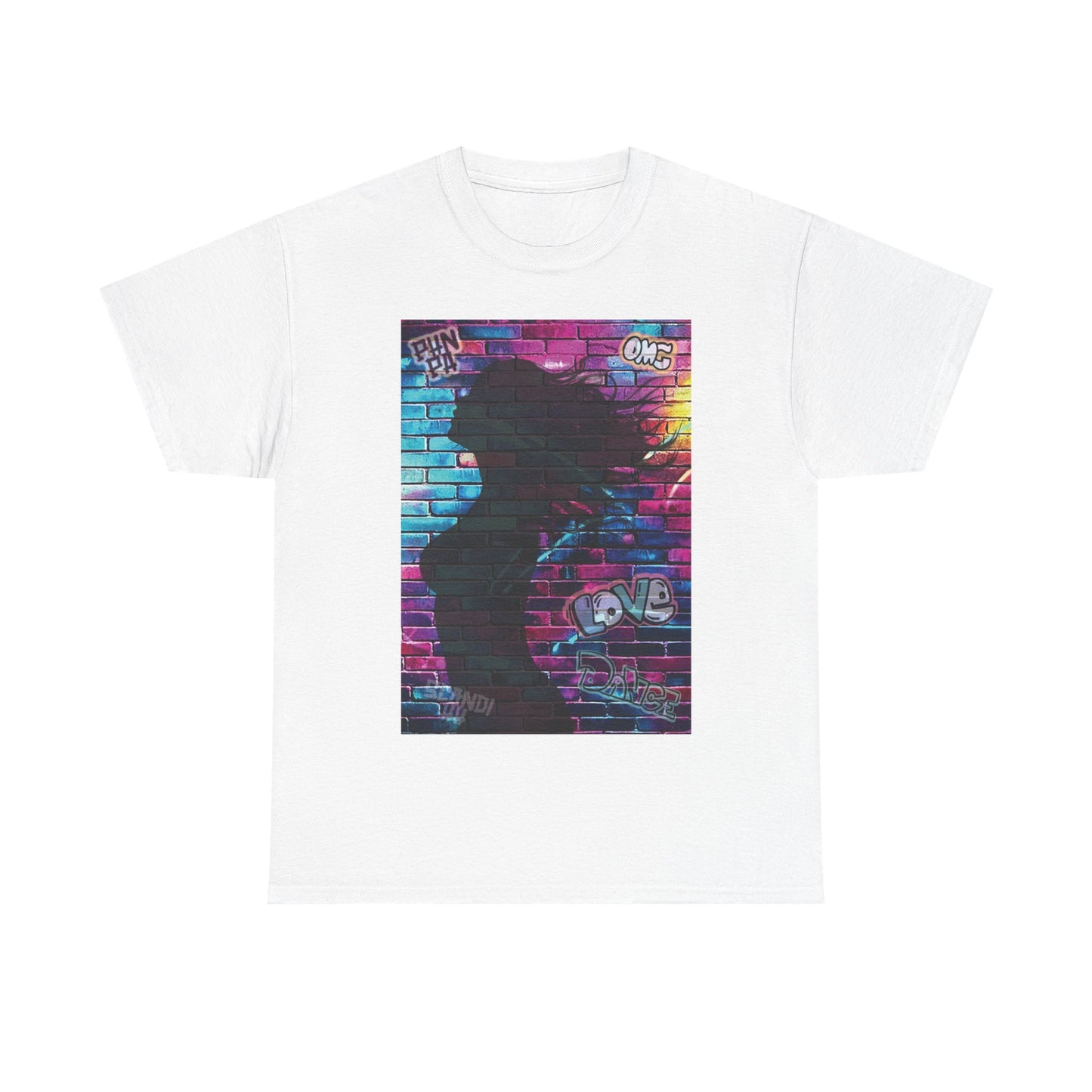 Vibrant Street Art Tee, Unisex Graphic T-Shirt, Urban Style Shirt, Colorful Cotton Tee, Artistic Gift for Music Lovers