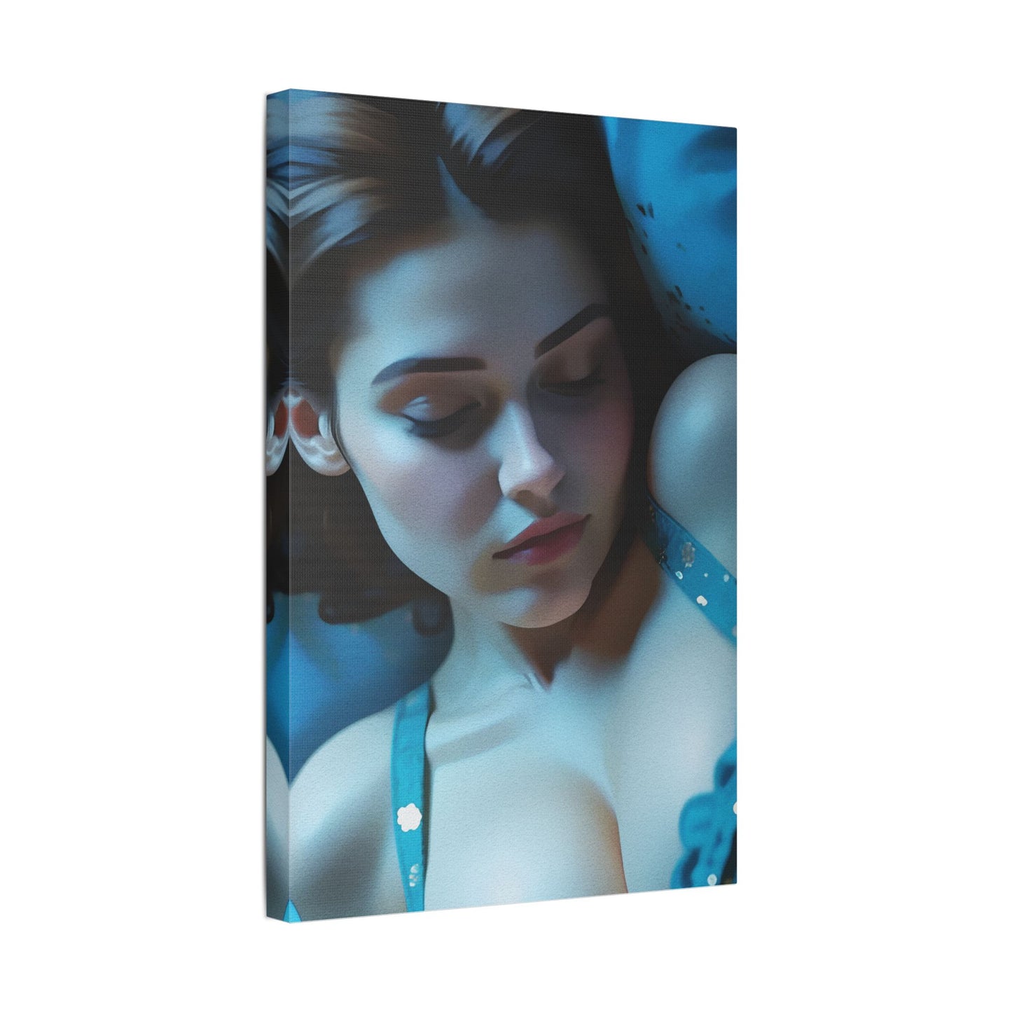 Dreamy Satin Canvas Print, Bedroom Wall Art, Feminine Decor, Gift for Her, Relaxing Artwork, Home Decor