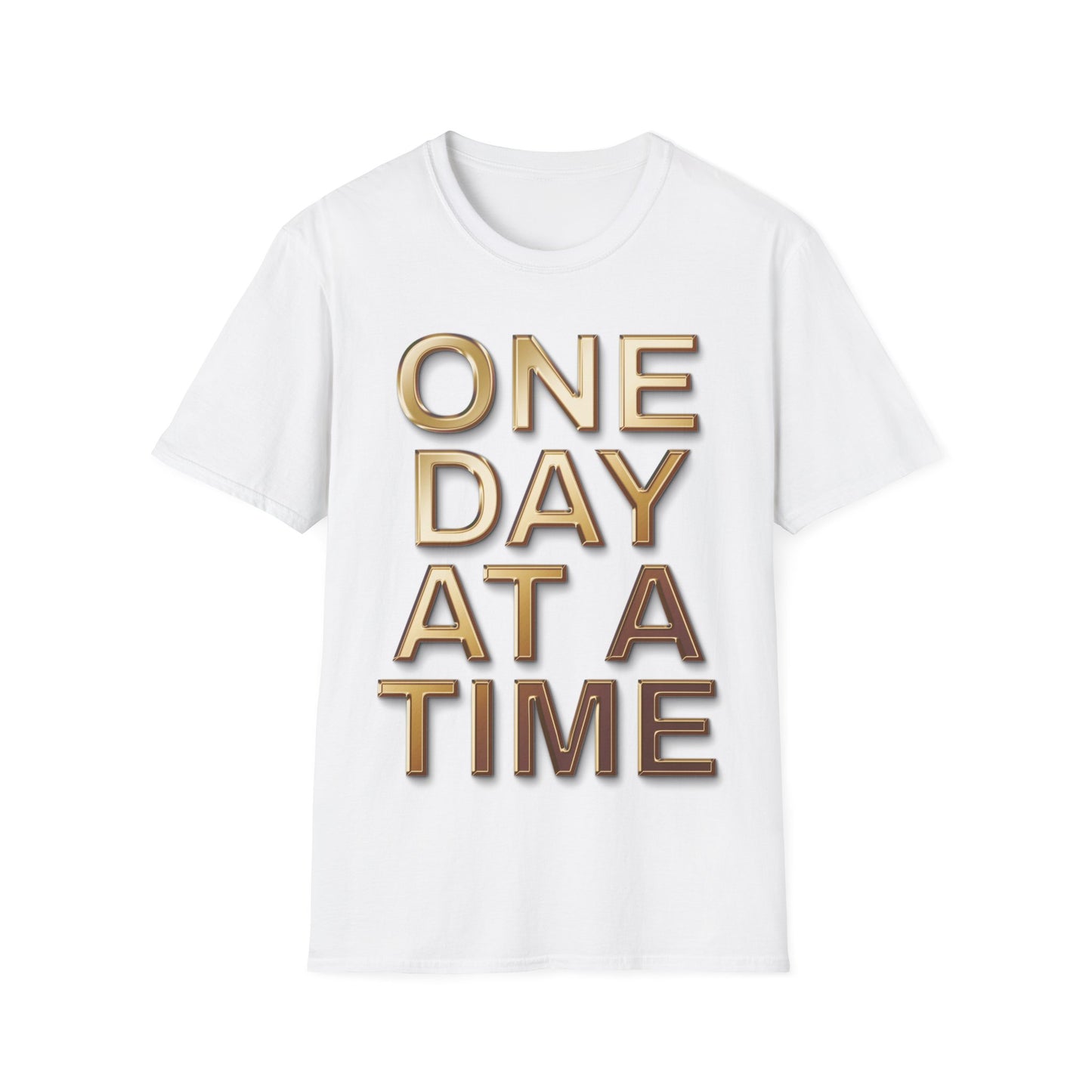 Motivational Quote T-Shirt | One Day at a Time | Unisex Inspirational Tee | Gift for Friends | Casual Wear