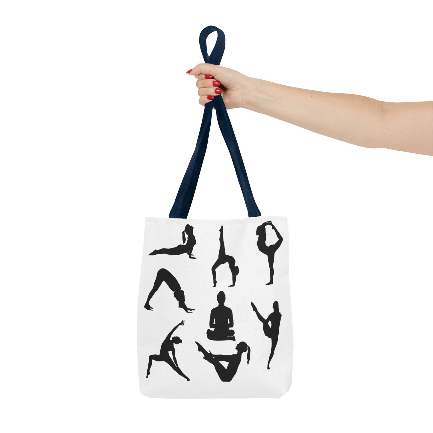 Yoga Tote Bag featuring YOGA Poses