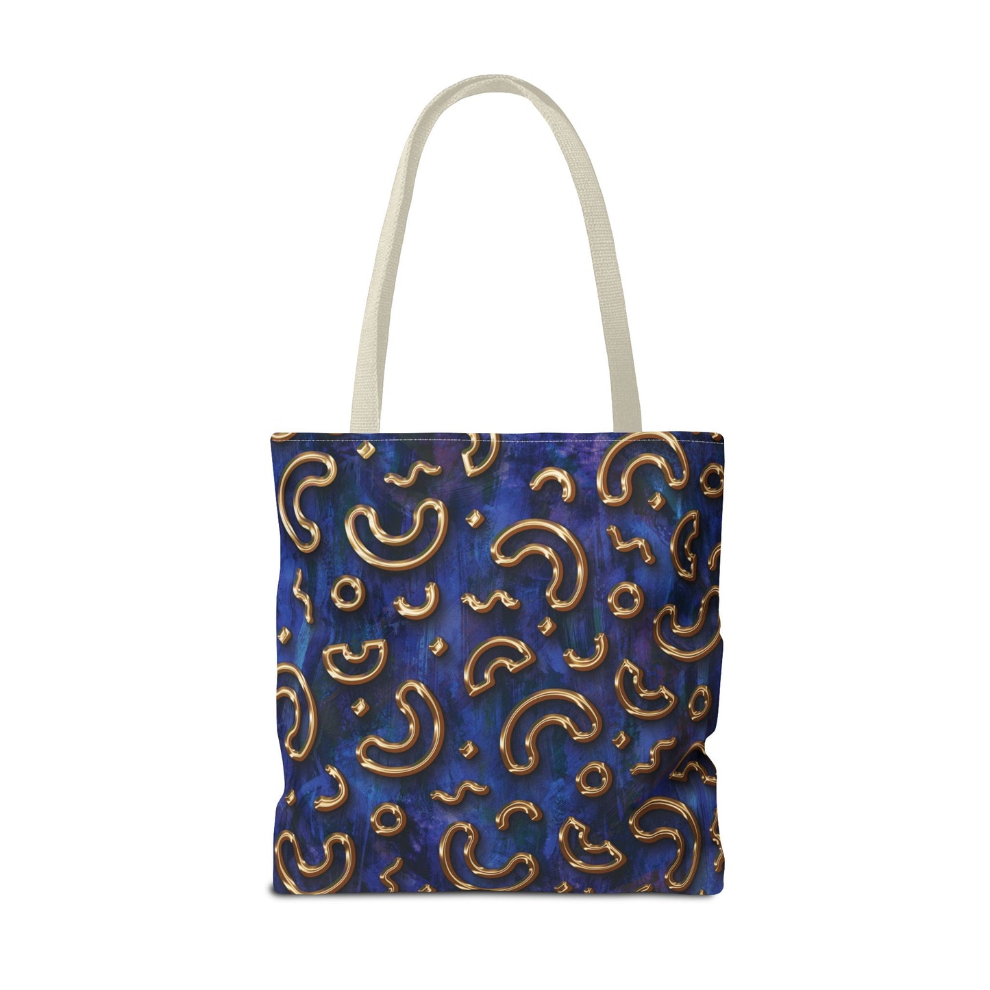 Stylish Patterned Tote Bag - Fun Macaroni Design for Everyday Use