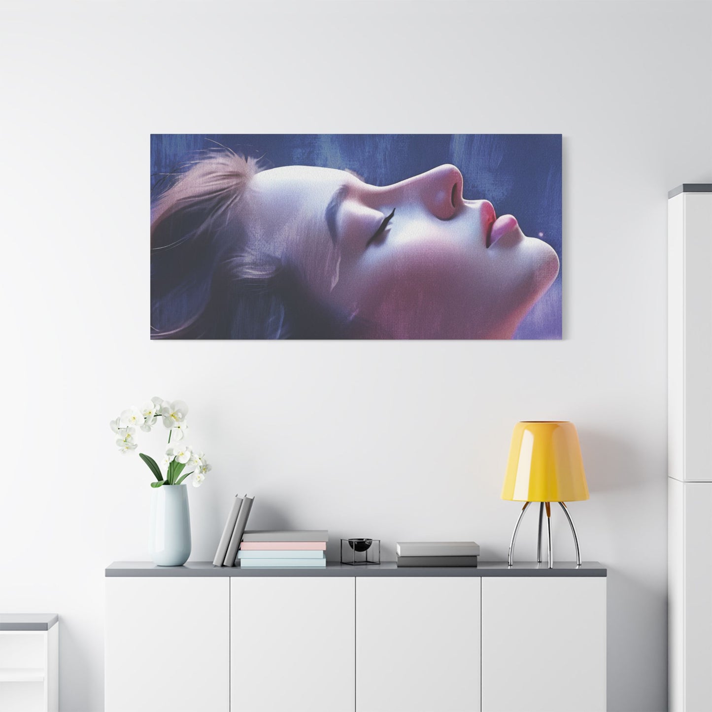 Ethereal Reverie: Embrace Cosmic Serenity, Let Inner Light Shine Through the Stars of Your Dreams - Artistic Stretched Canvas Print, Abstract Wall Art, Home Decor, Gift for Art Lovers, Contemporary Artwork, Aesthetic Room Decoration