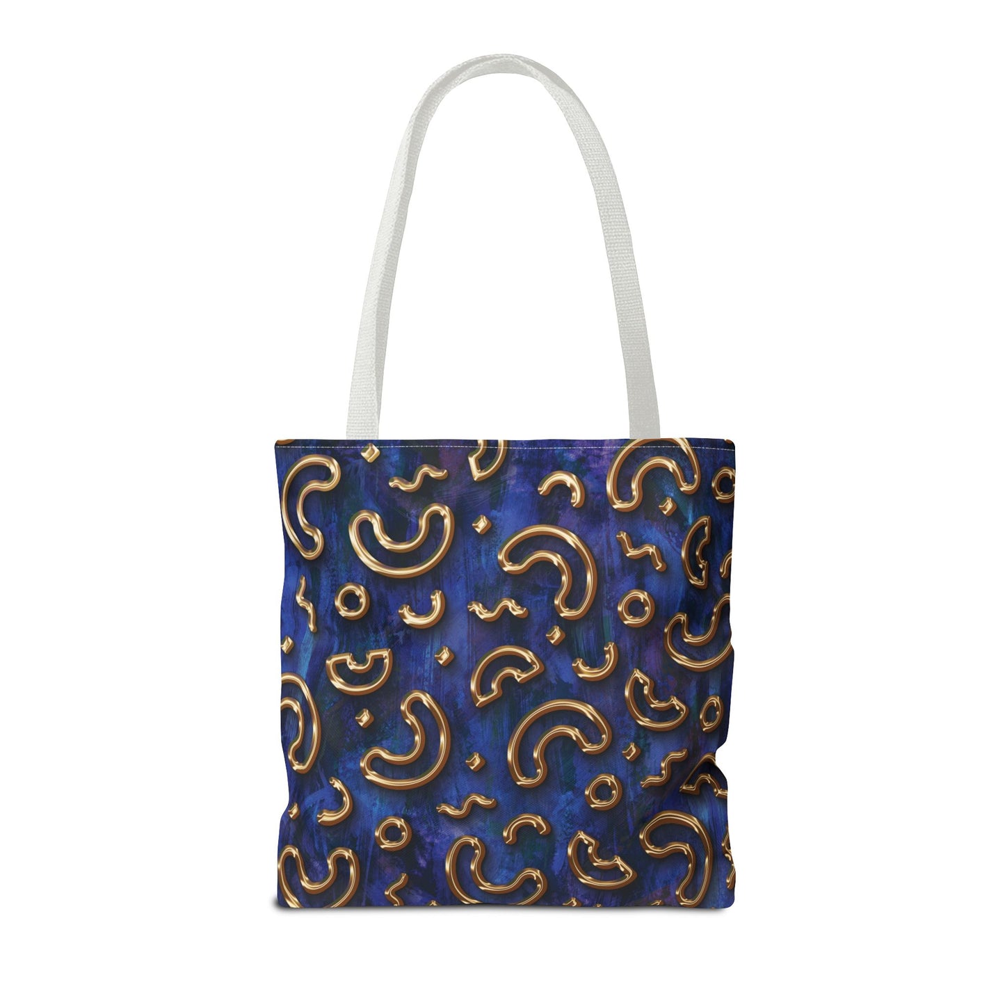 Stylish Patterned Tote Bag - Fun Macaroni Design for Everyday Use
