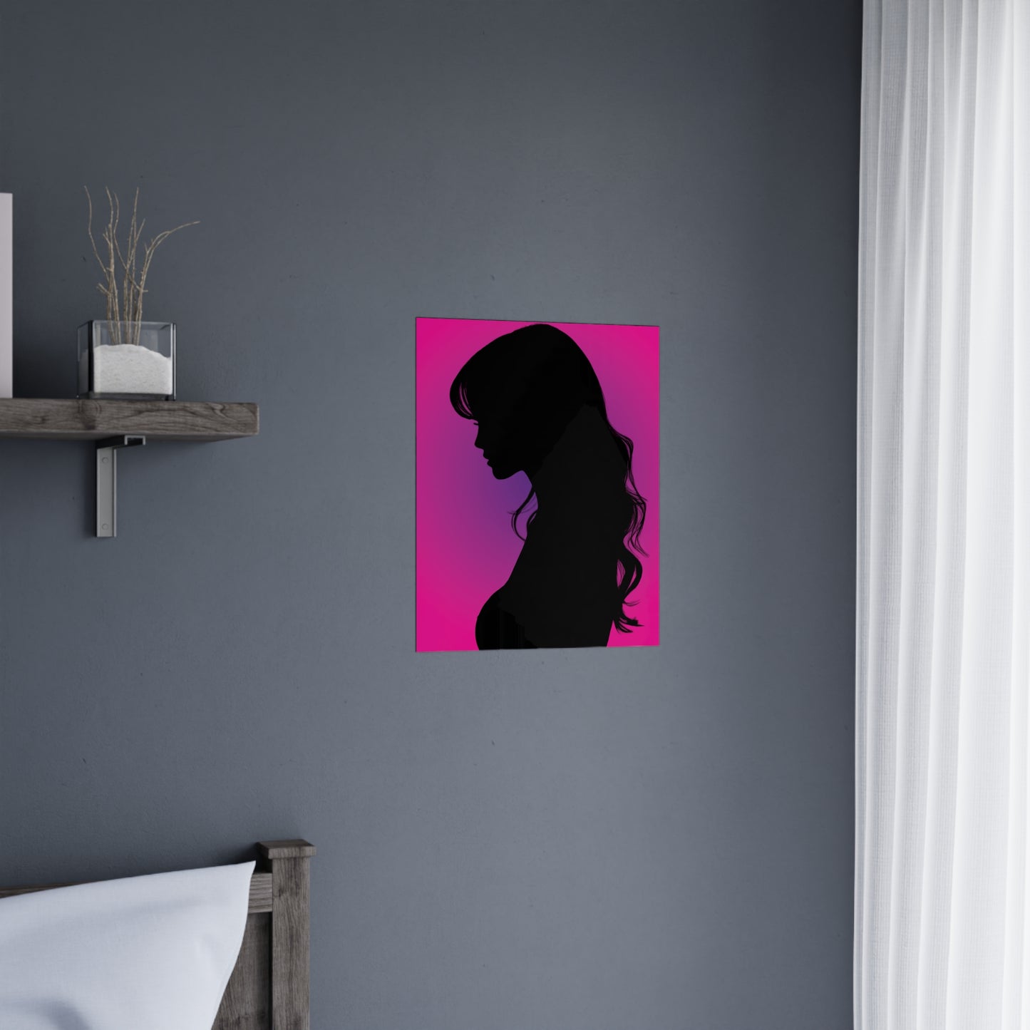 Silhouette Matte Poster 2 | Elegant Wall Art | Home Decor | Glamorous Gift | Modern Aesthetic | Fashion Artwork