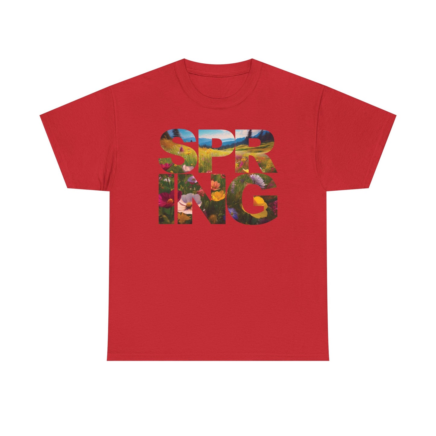 Spring - Unisex Tee - Spring Meadow Flower Design