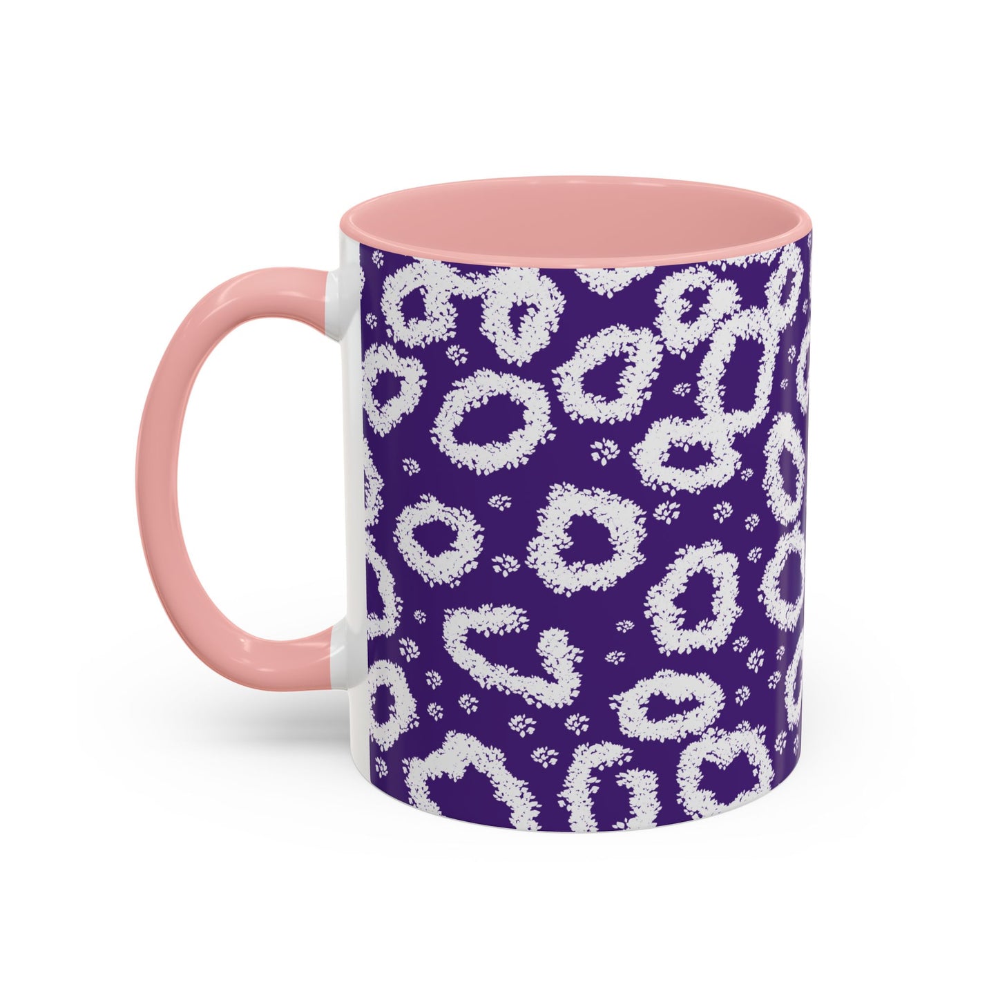 Trendy Purple Leopard Print Coffee Mug - 11 & 15oz