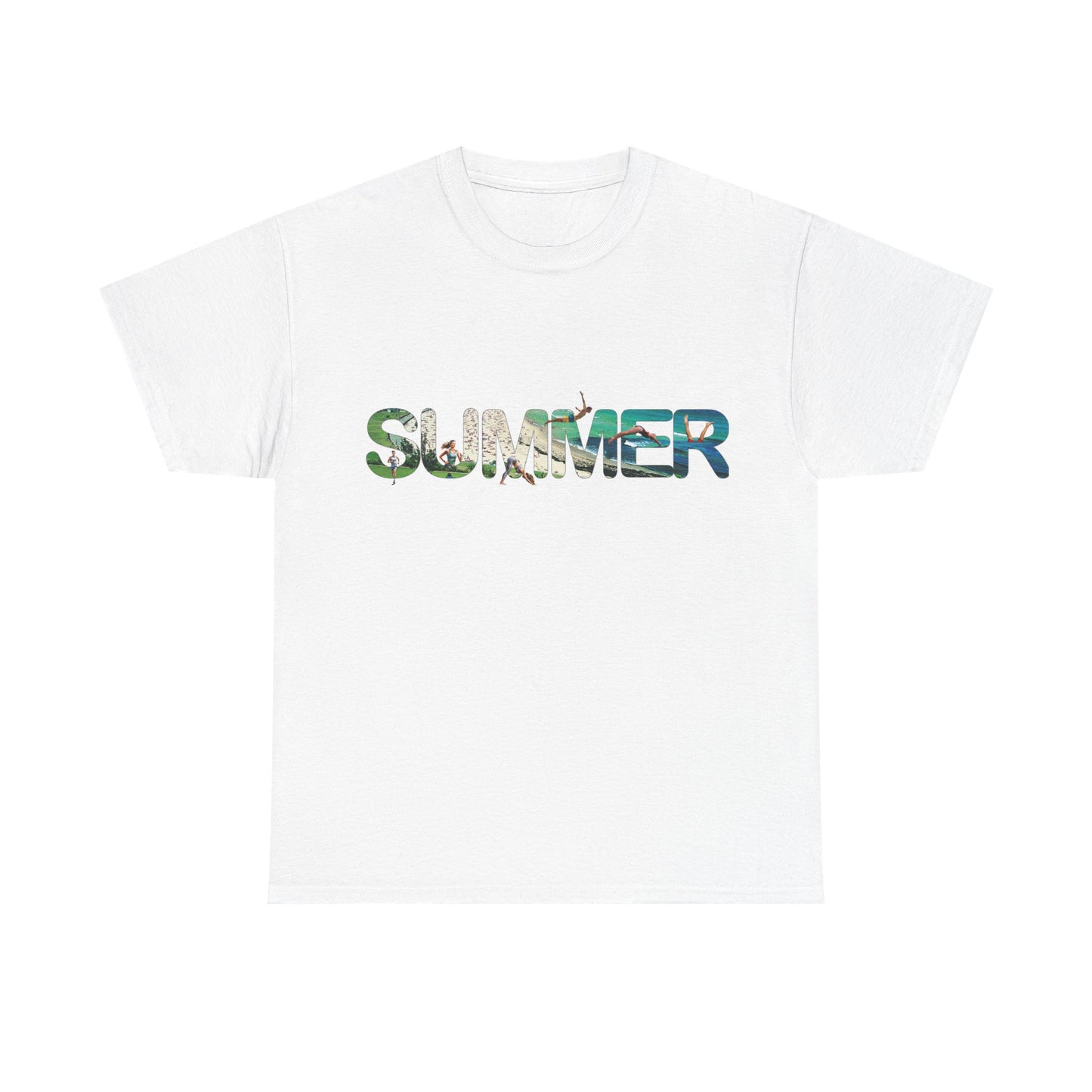 Summer Vibes Unisex Heavy Cotton Tee - Relaxed Fit, Perfect for Warm Days