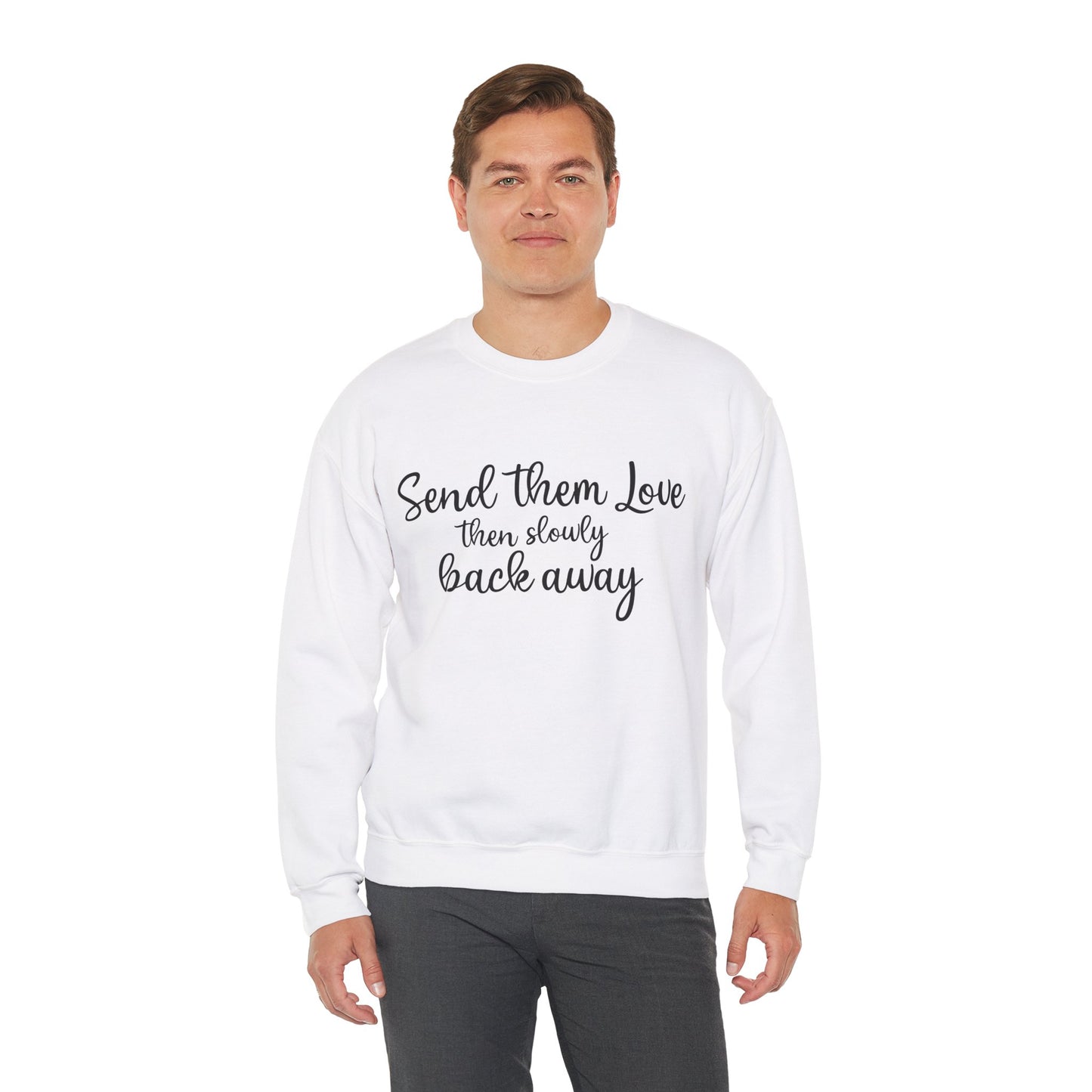 Send Them Love Unisex Crewneck Sweatshirt - Cozy Gift for Friends & Family