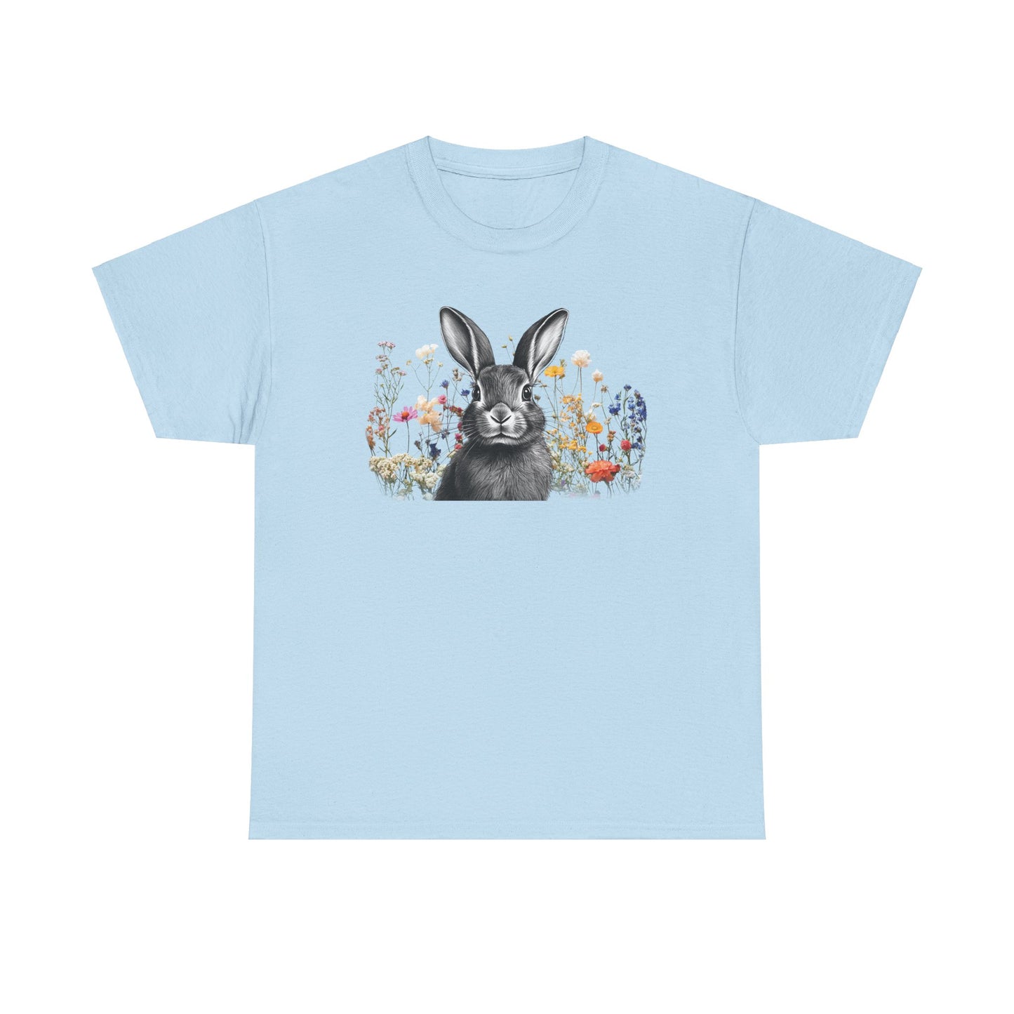 Easter - Unisex Tee - Easter Bunny in the Meadow