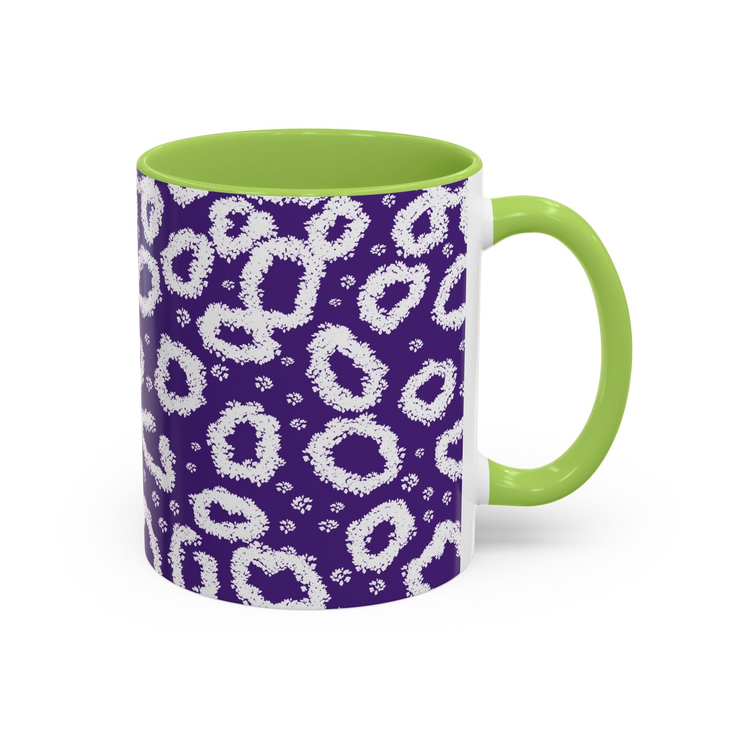 Trendy Purple Leopard Print Coffee Mug - 11 & 15oz