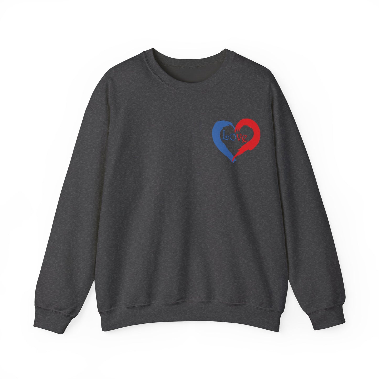Painted Love Design Unisex Sweatshirt for Valentines Day