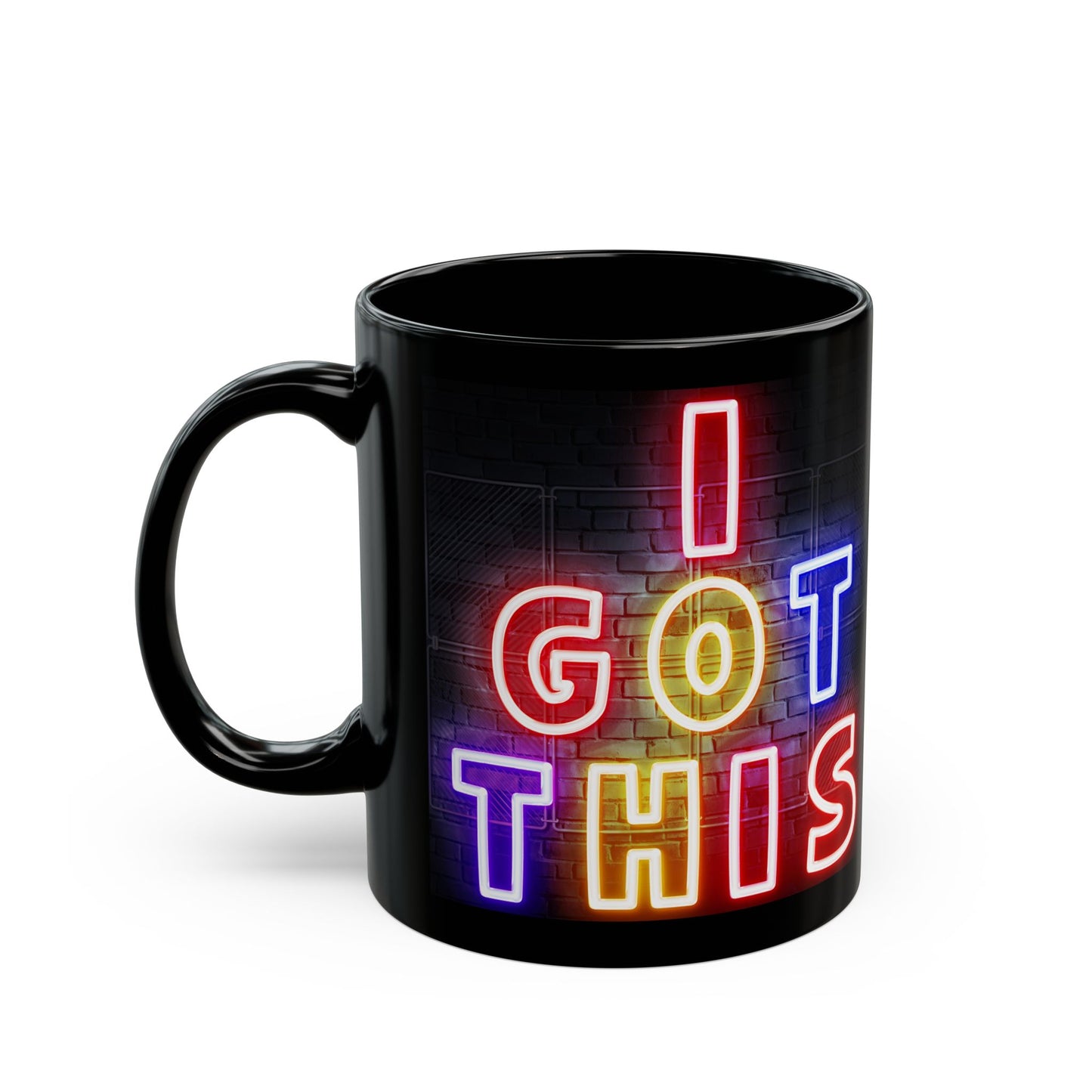 Motivational Black Mug - "I Got This" Coffee Cup for Encouragement, Inspirational Gift, Office Mug, Self-Care, Mindfulness