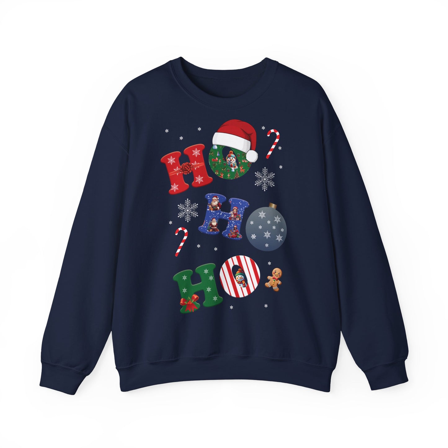 🎄Joy Stacked: A Tower of Holiday Cheer - Festive Crewneck Sweatshirt with Holiday Cheer, Cozy Winter Sweater, Christmas Gift, Unisex Holiday Apparel, Comfortable Loungewear