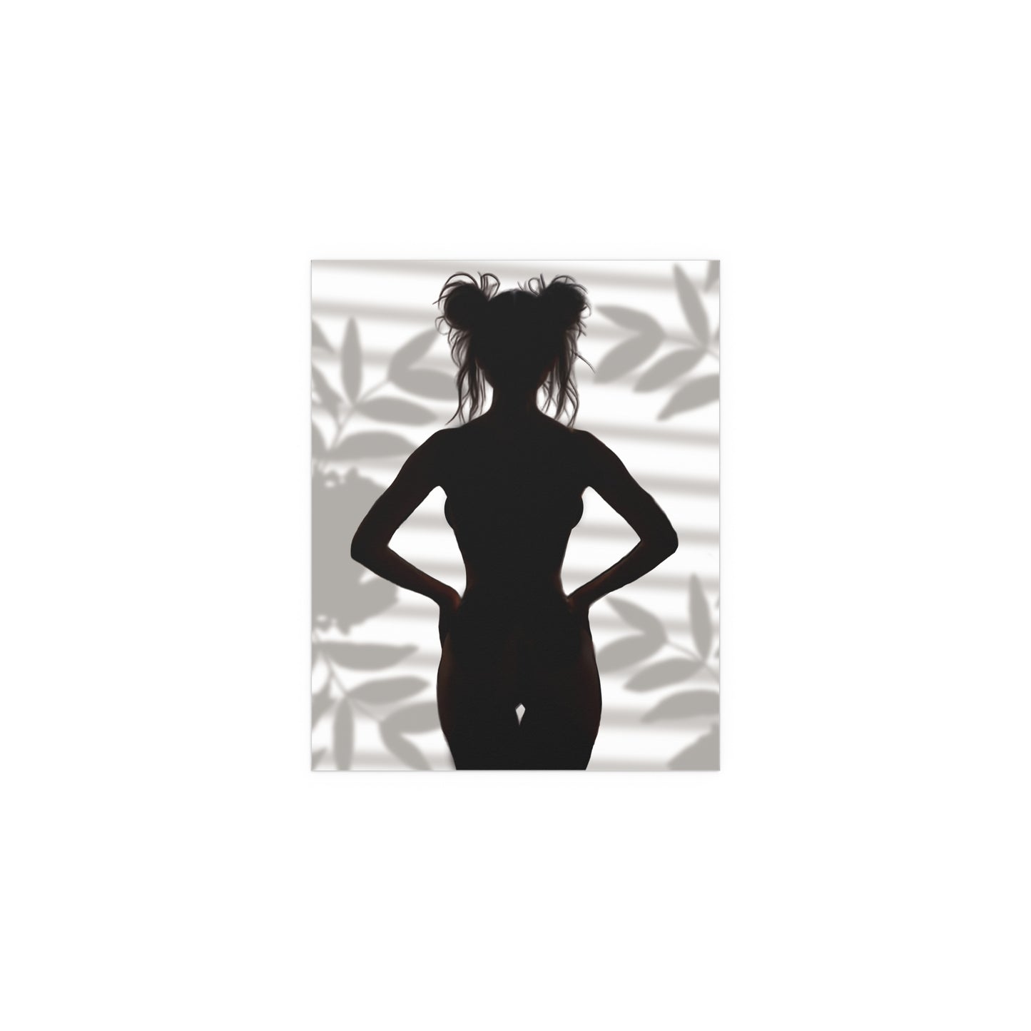 "Roxie" Confident Woman Silhouette Art Print - Empowerment Wall Decor - Silhouette Poster