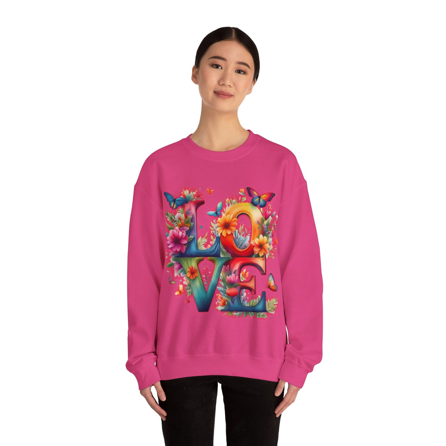 Blooming Love Design 2 - Unisex Sweatshirt for Valentines Day