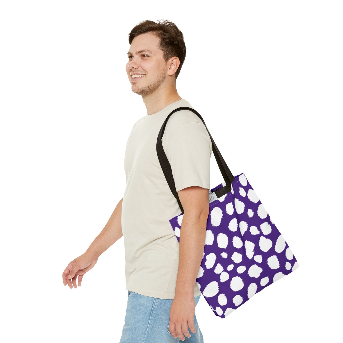 Chic Purple Leopard Print Tote Bag - Stylish & Versatile for Everyday Use
