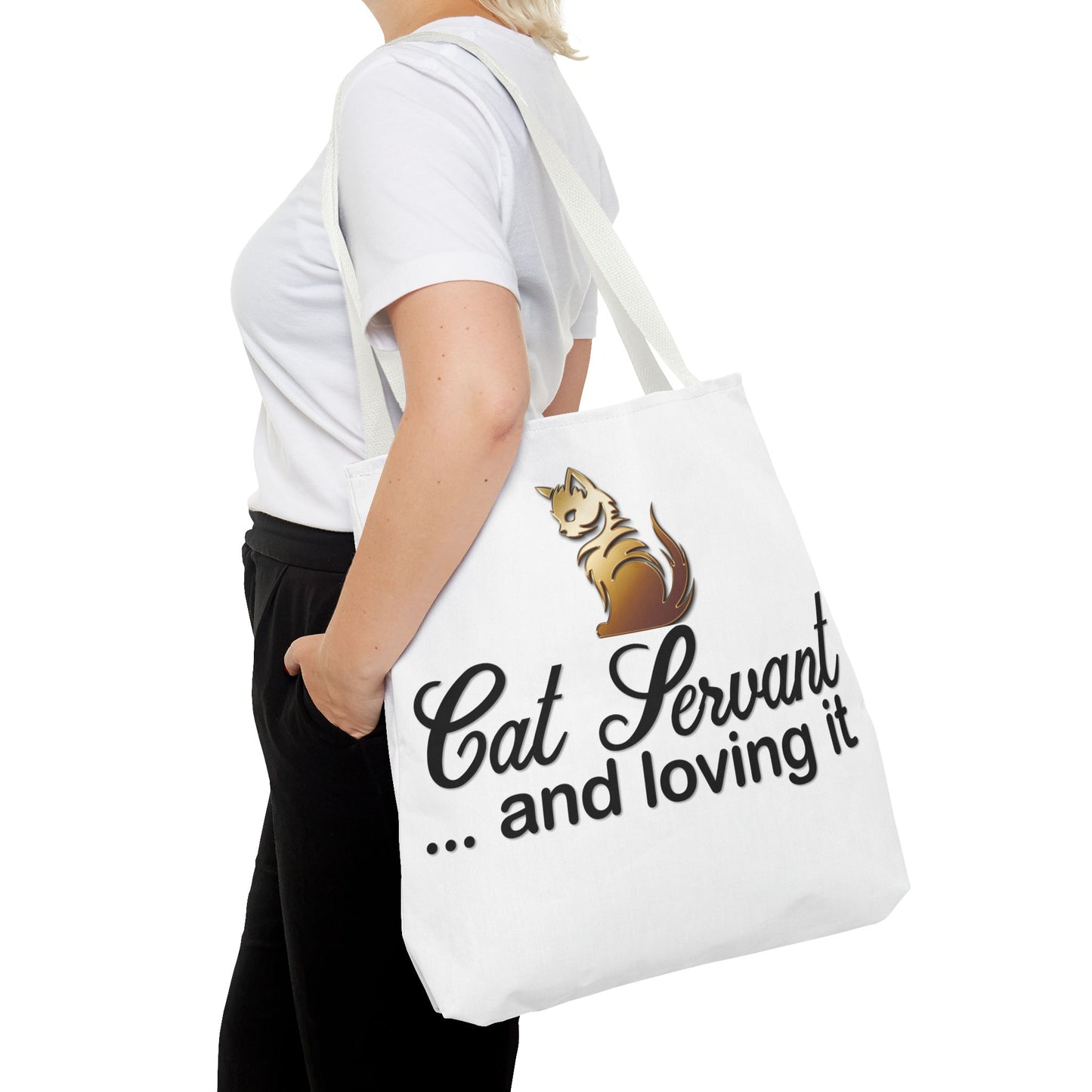 Cat Servant... and loving it - Tote Bag - Perfect Gift for Cat Lovers