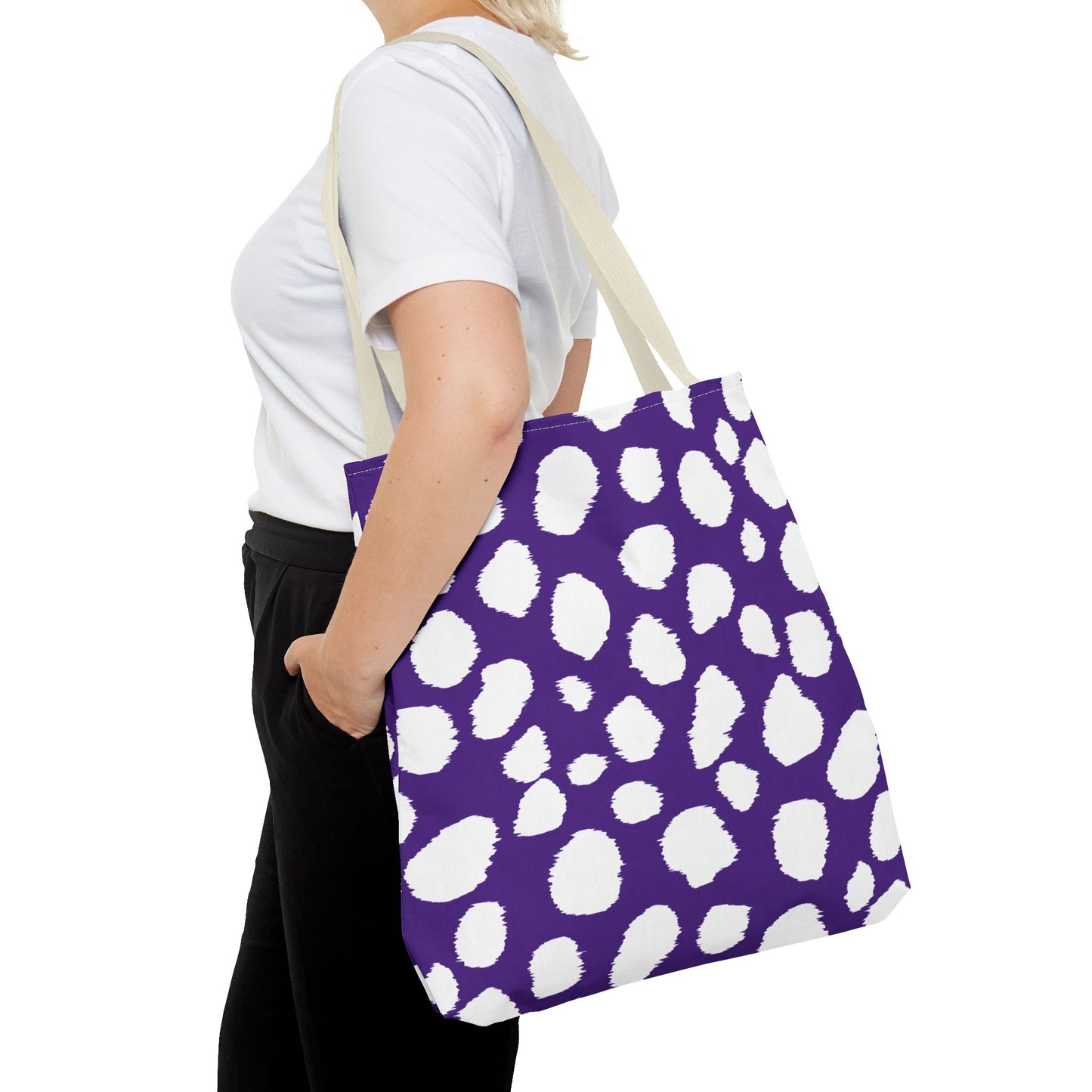Chic Purple Leopard Print Tote Bag - Stylish & Versatile for Everyday Use