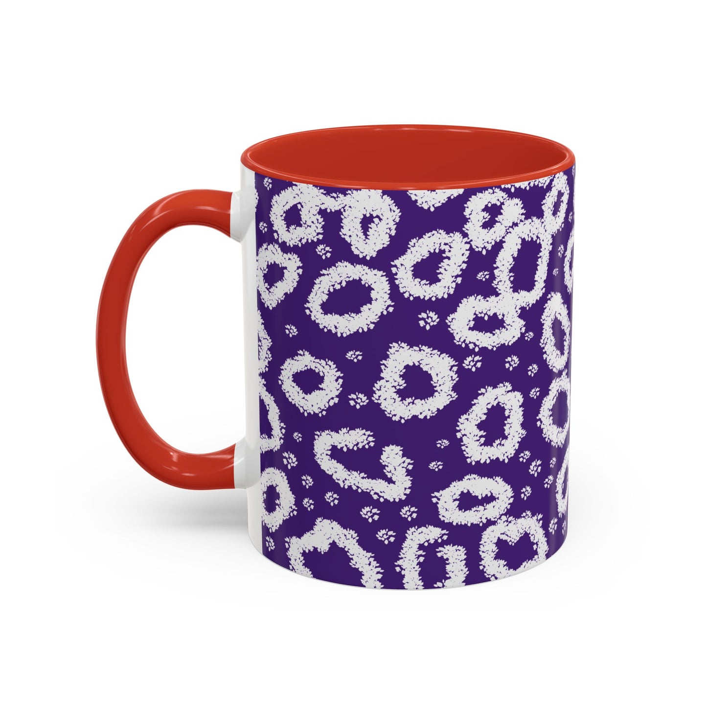 Trendy Purple Leopard Print Coffee Mug - 11 & 15oz