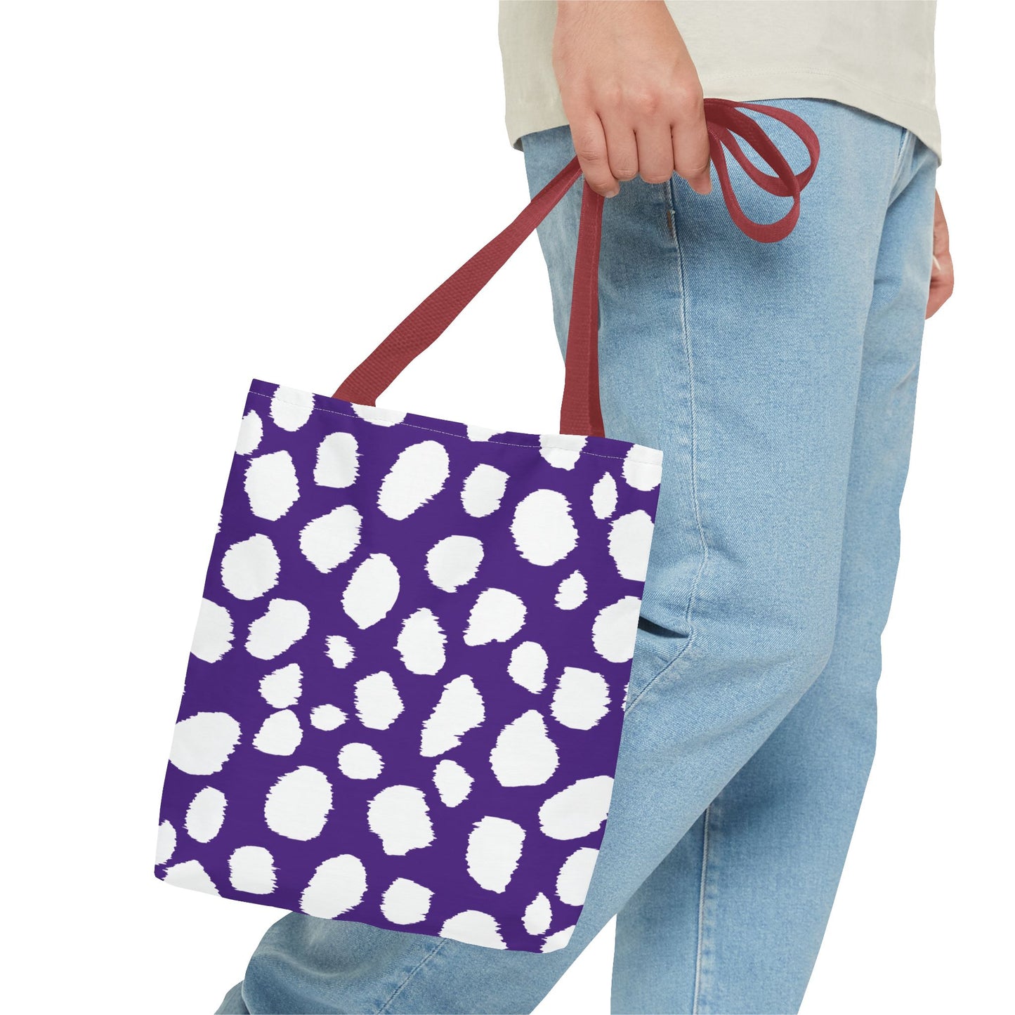 Chic Purple Leopard Print Tote Bag - Stylish & Versatile for Everyday Use