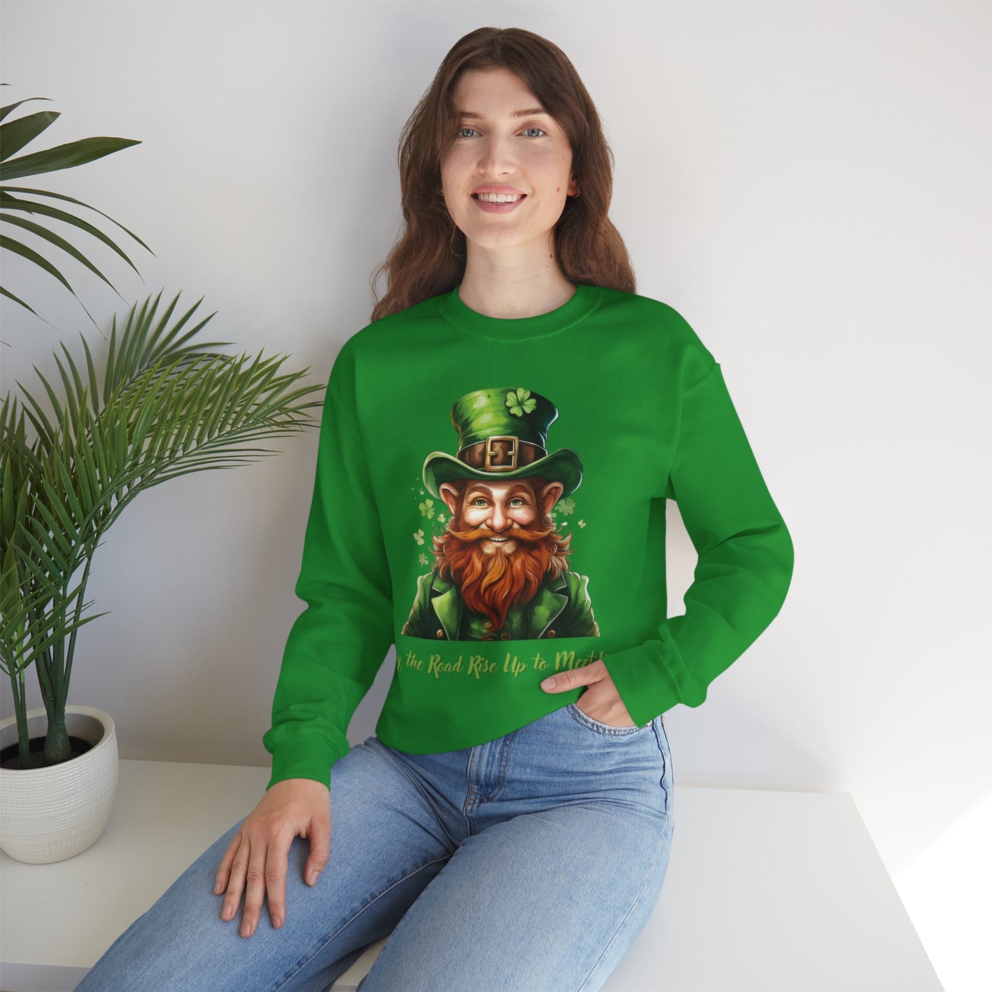St. Patrick's Day Sweatshirt - May the Road Rise Up to Meet You