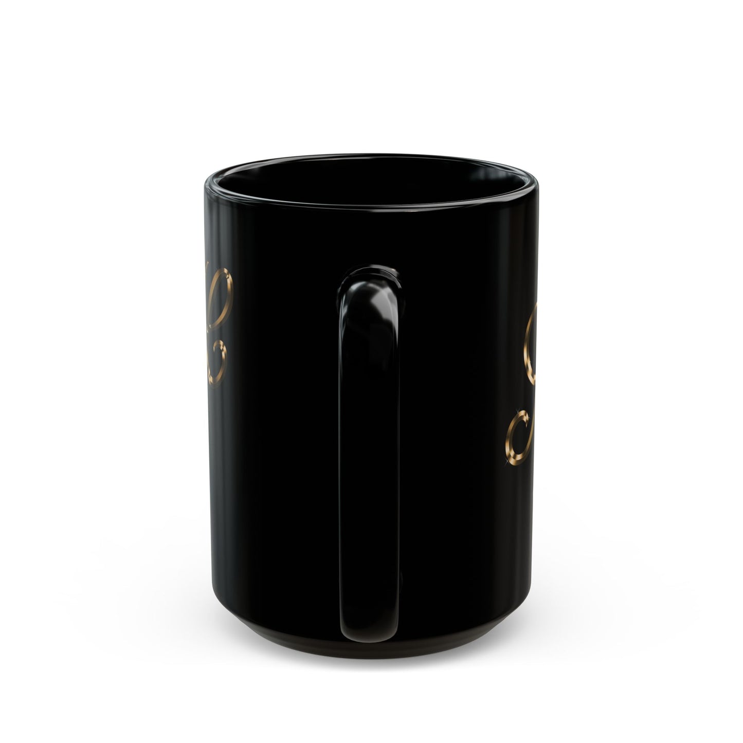 Mug Golden Color Scandi Home Heaven Designer Label Black 11oz 15oz
