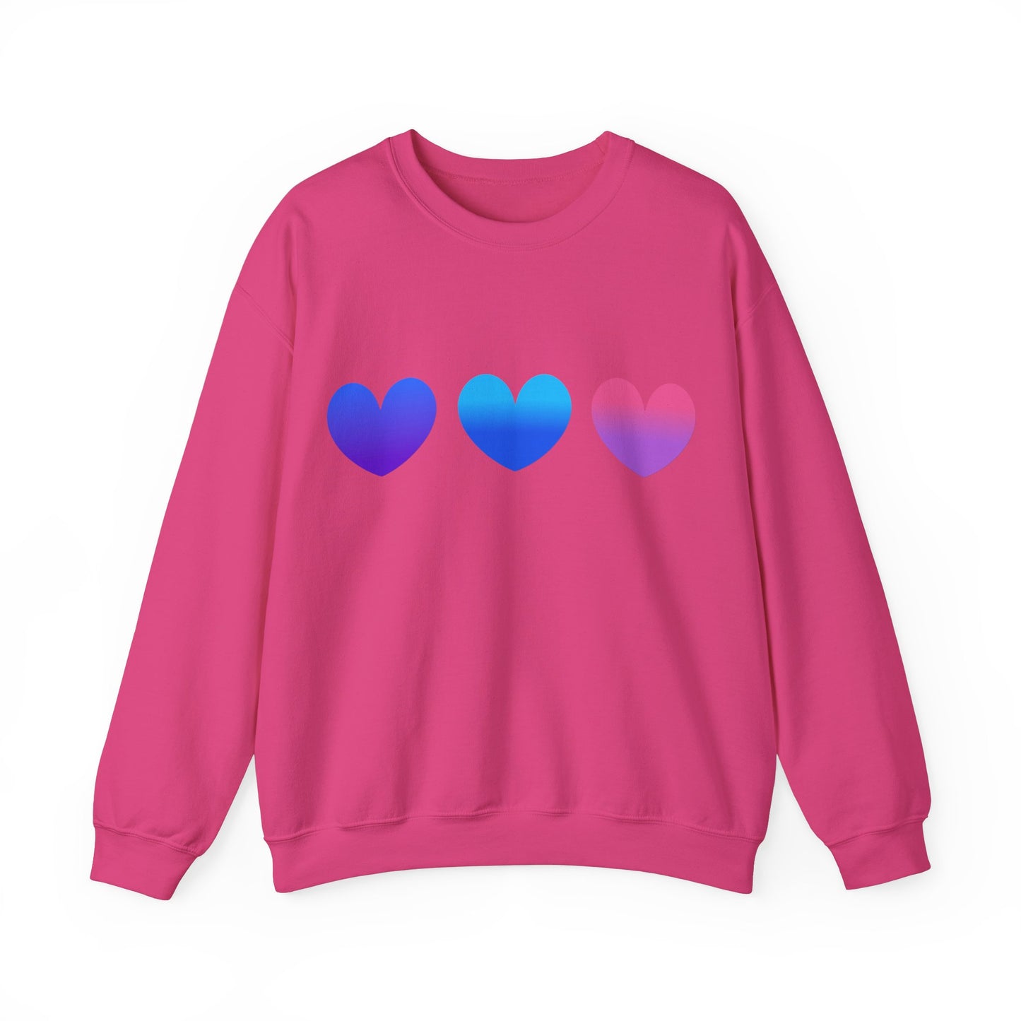 Love Heart Design Unisex Sweatshirt for Valentines Day