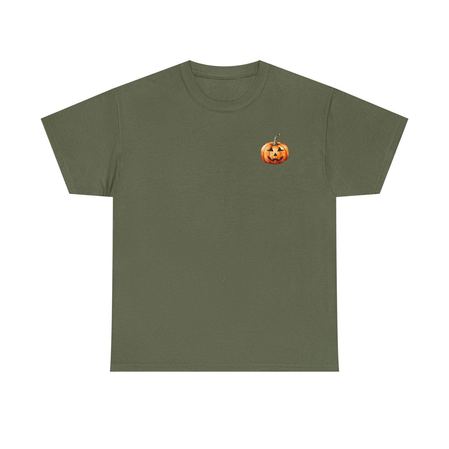 ๐ Embrace Autumn Magic - Pumpkin Bliss Collection for Cozy Season Vibes โจ - Harvest Vibes Pumpkin Cotton Tee | Fall Shirt, Halloween Apparel, Autumn Fashion, Unisex Graphic Tee, Gift for Pumpkin Lovers