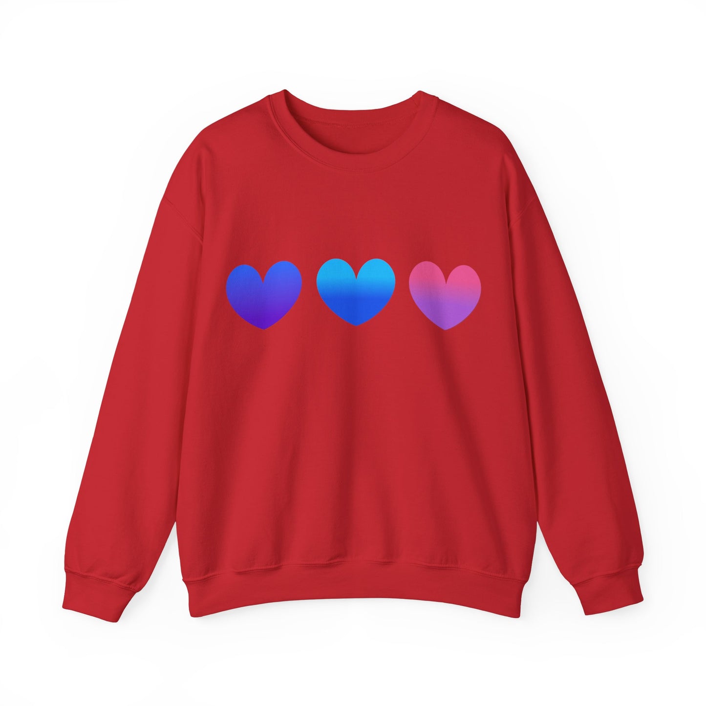 Love Heart Design Unisex Sweatshirt for Valentines Day