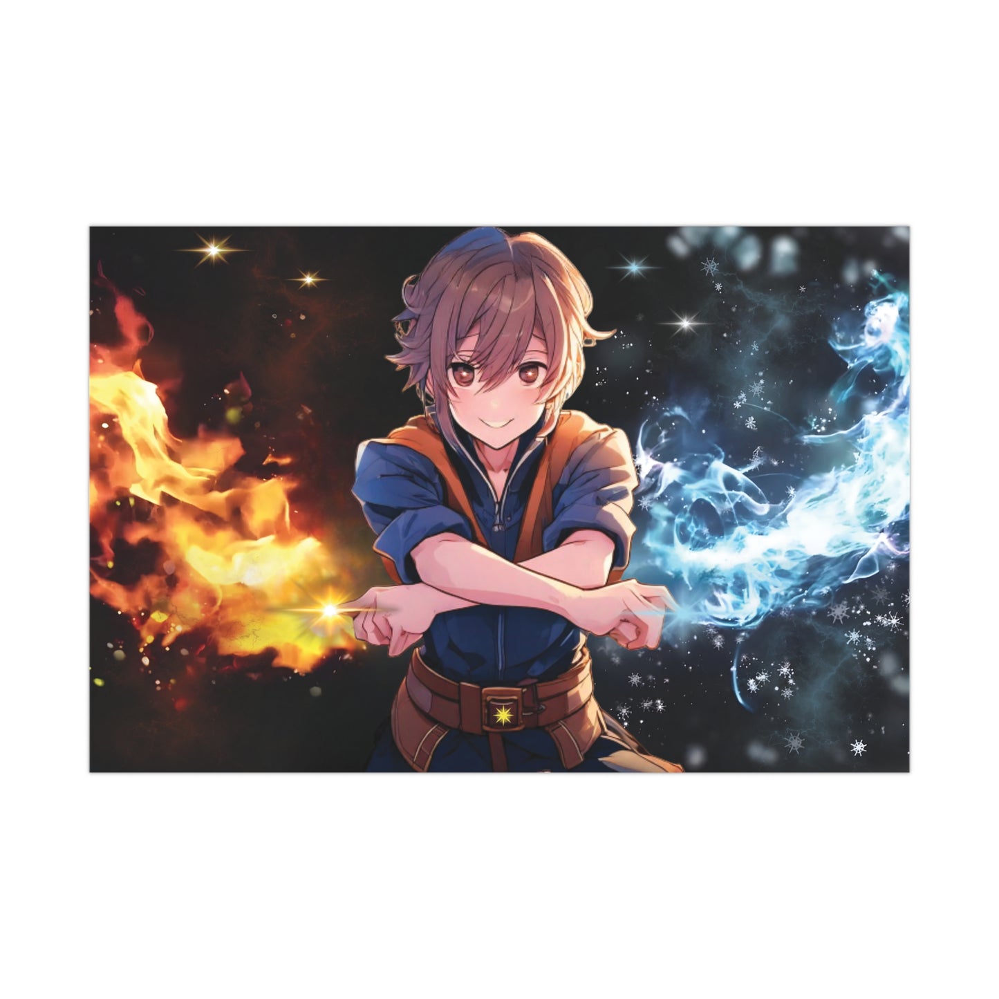 Elemental Magic Matte Poster | Fantasy Art Wall Decor for Gamers & Anime Fans