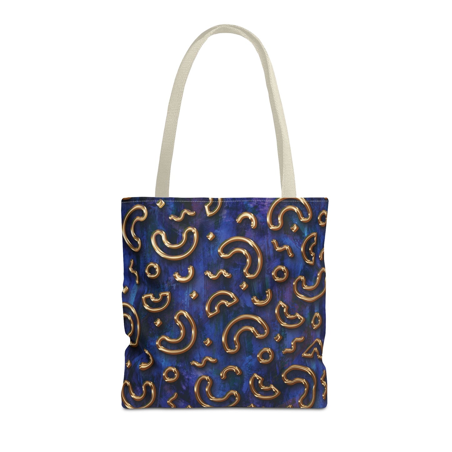 Stylish Patterned Tote Bag - Fun Macaroni Design for Everyday Use