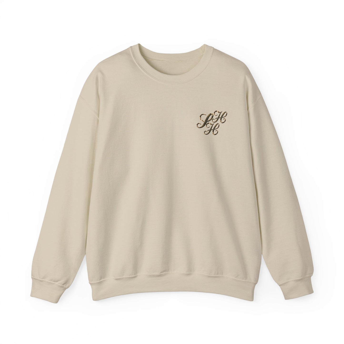 Golden Scandi Home Heaven Designer Logo - Unisex Crewneck