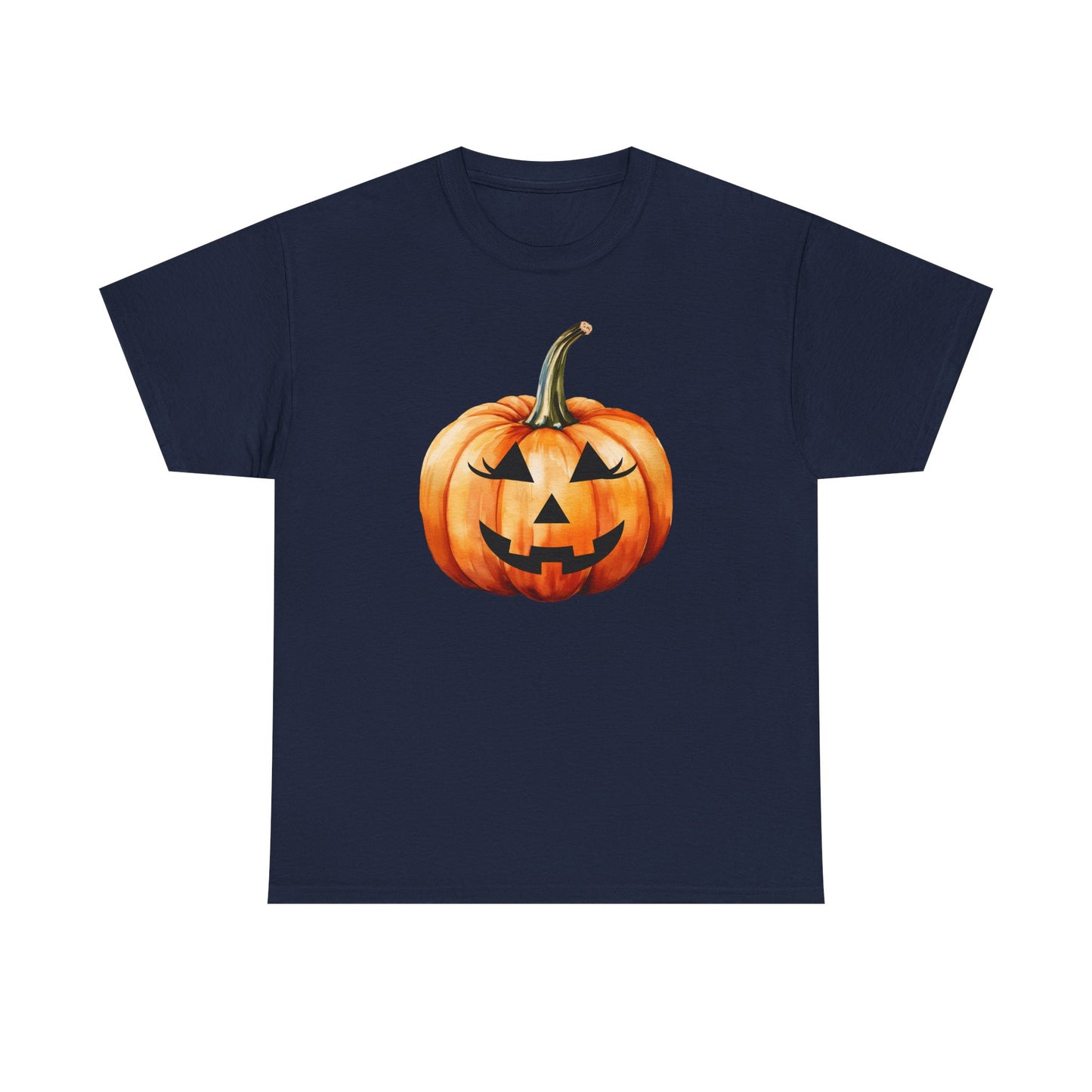 ๐ Embrace Autumn Magic - Pumpkin Bliss Collection for Cozy Season Vibes โจ - Harvest Vibes Pumpkin Cotton Tee | Fall Shirt, Halloween Apparel, Autumn Fashion, Unisex Graphic Tee, Gift for Pumpkin Lovers