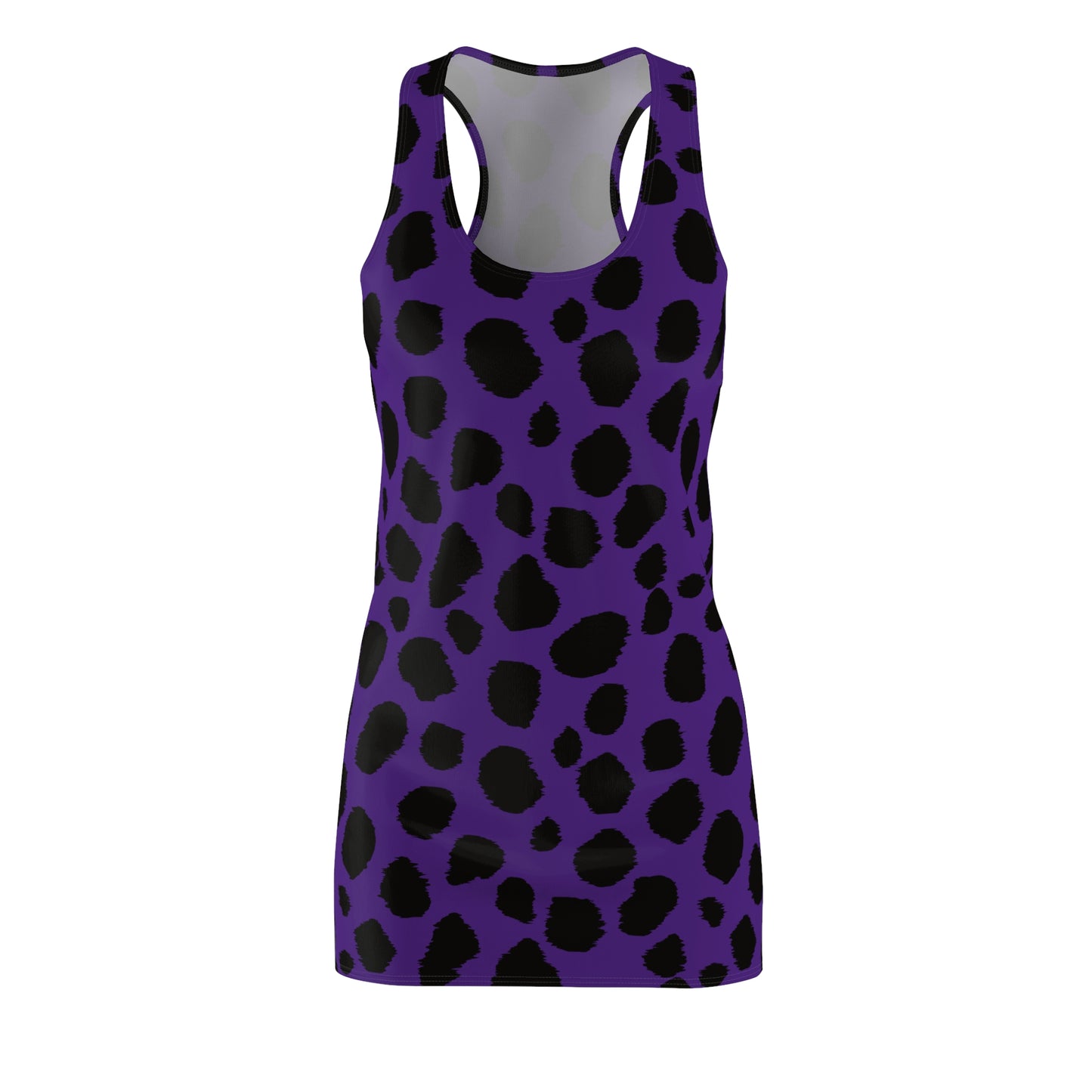 Purple Leopard Print Racerback Dress - Stylish Summer Outfit for Women