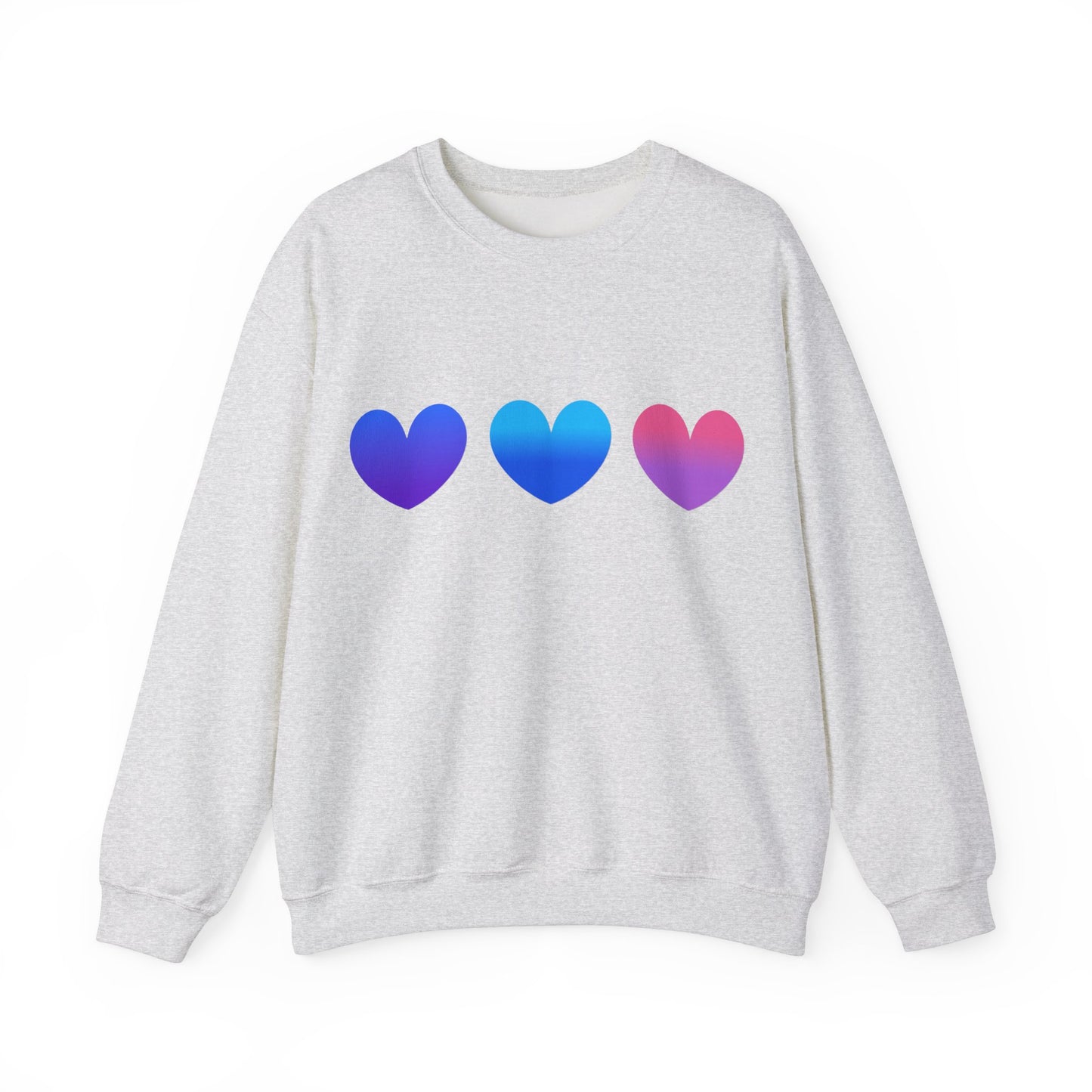 Love Heart Design Unisex Sweatshirt for Valentines Day