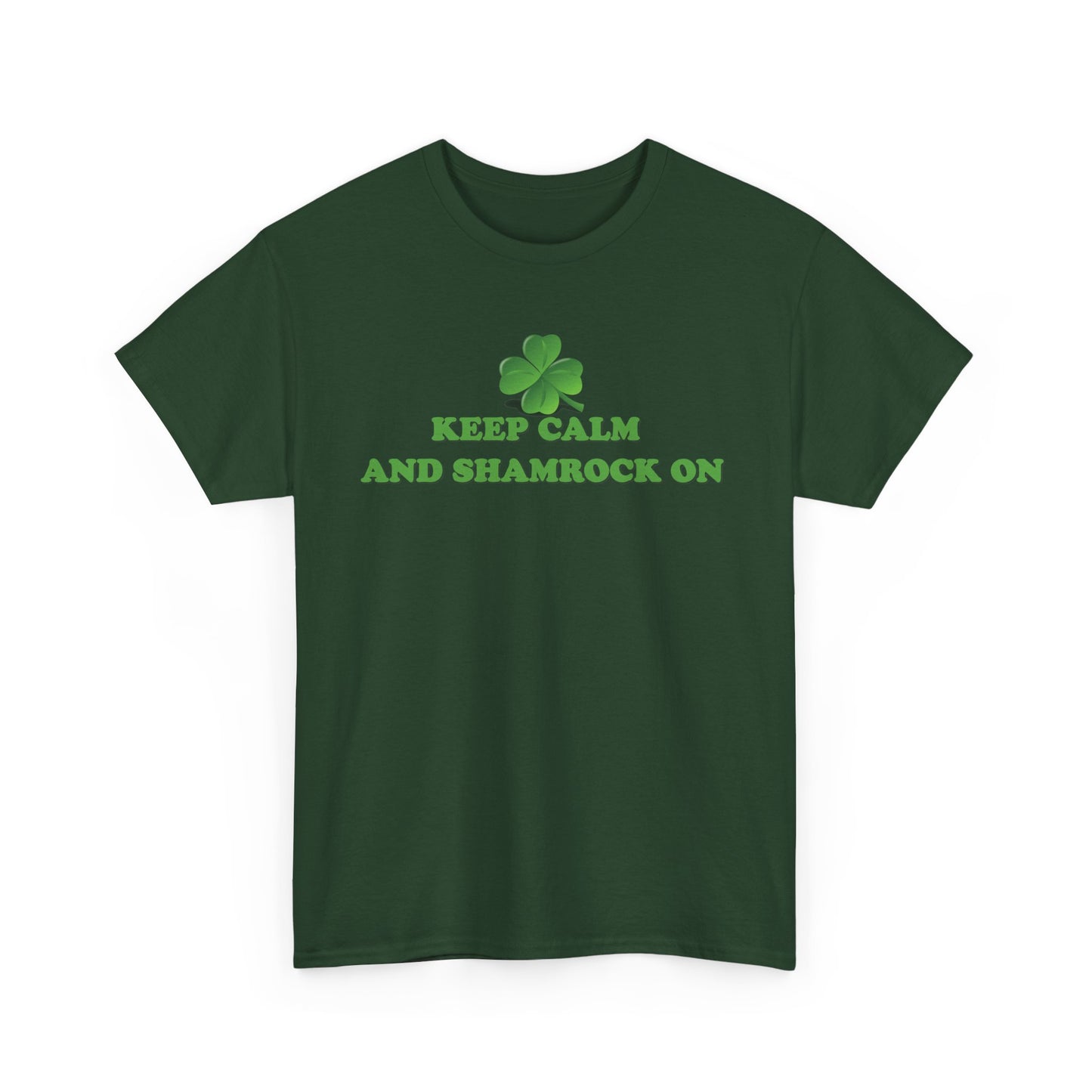 Keep Calm and Shamrock On - Unisex Tee - Irish, St Patrick's Day