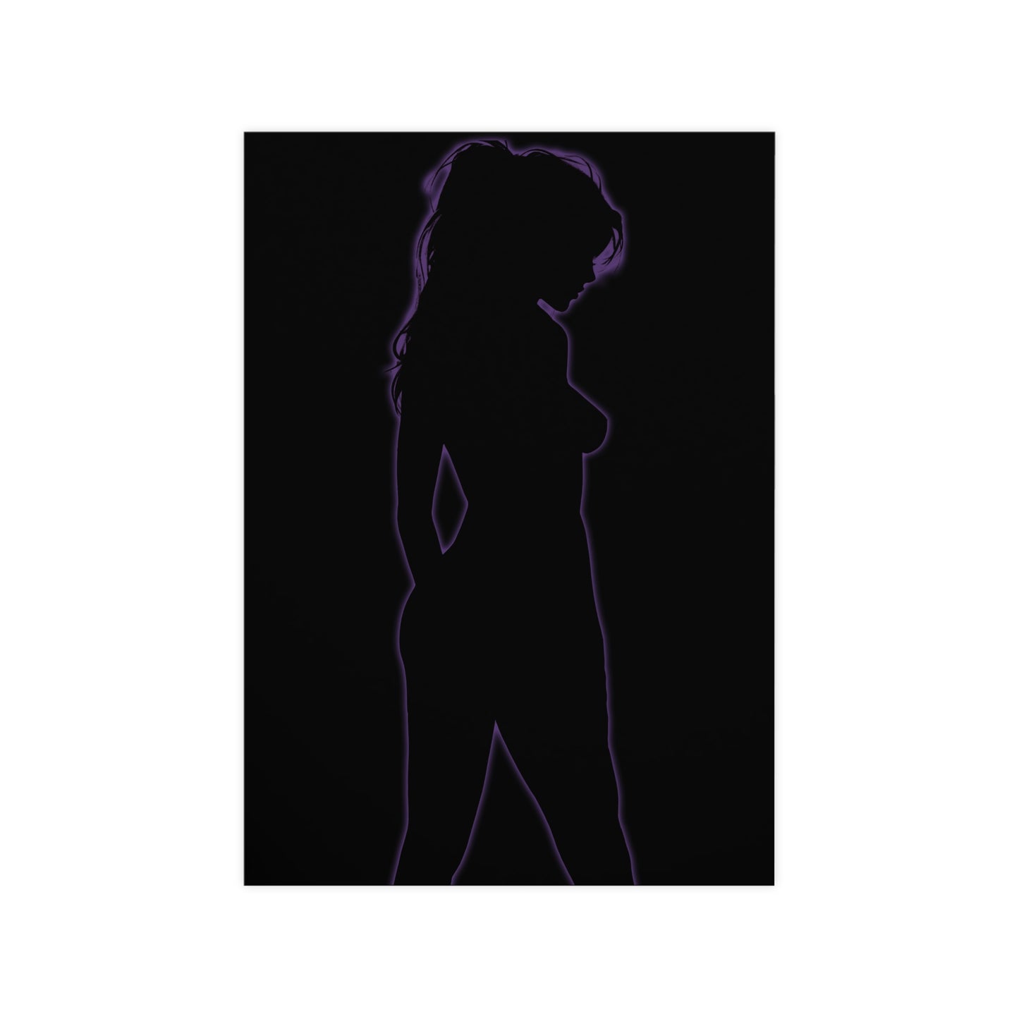 Elegant Silhouette Wall Art, Minimalist Portrait Poster, Modern Home Décor, Gallery Wall Artwork, Bedroom Decoration, Gift Idea