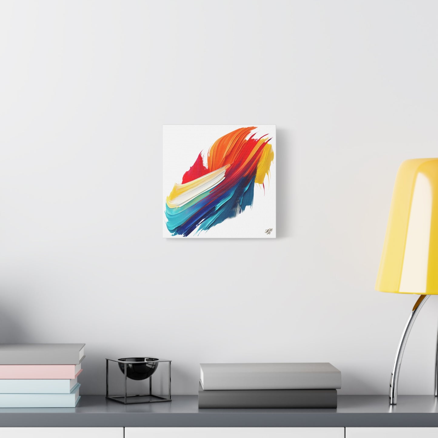 Vibrant Abstract Canvas Wall Art - Colorful Painting