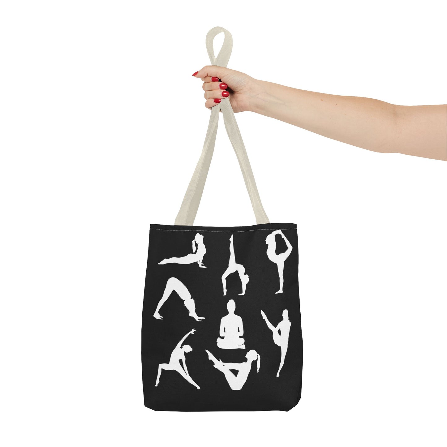 Yoga Tote Bag featuring YOGA Poses