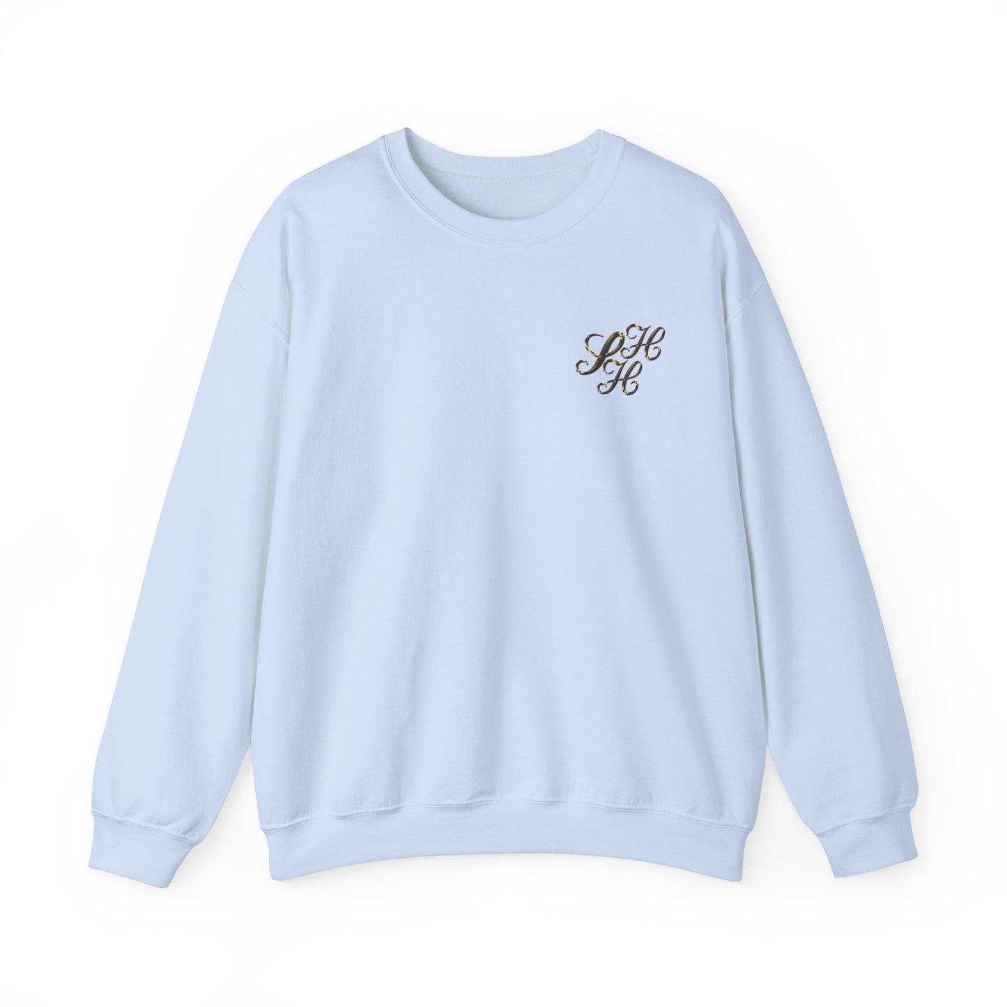 Golden Scandi Home Heaven Designer Logo - Unisex Crewneck