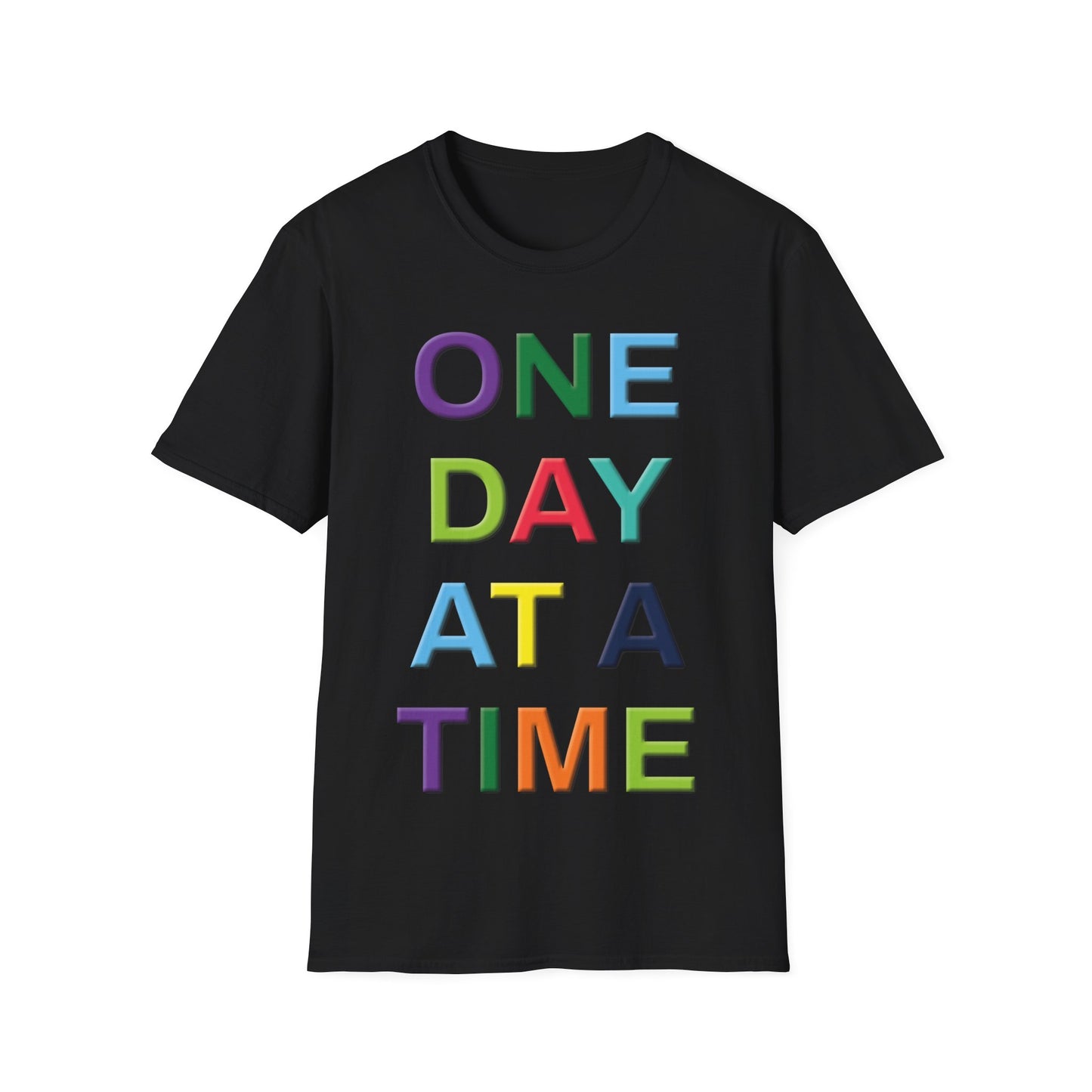 Motivational Quote T-Shirt | One Day at a Time | Unisex Inspirational Tee | Gift for Friends | Casual Wear