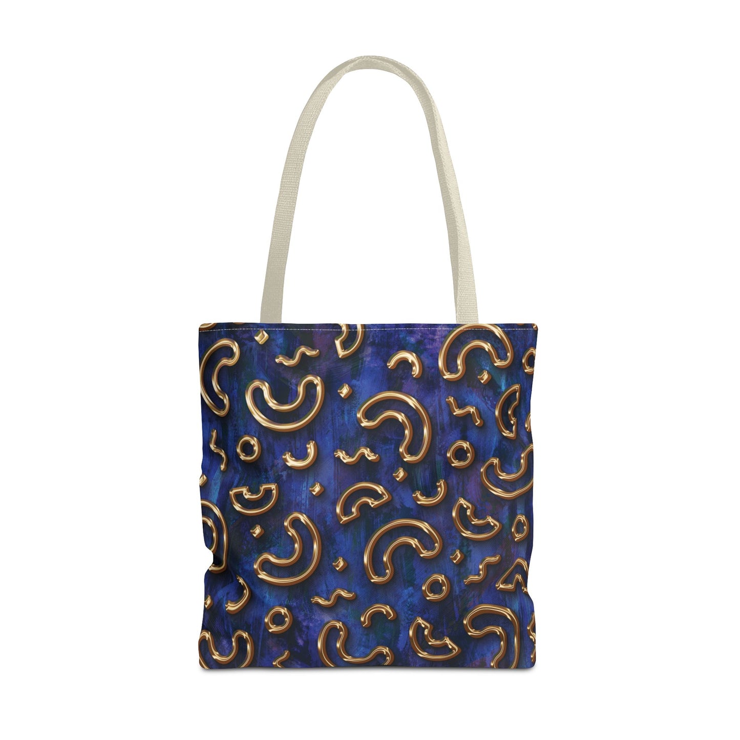 Stylish Patterned Tote Bag - Fun Macaroni Design for Everyday Use