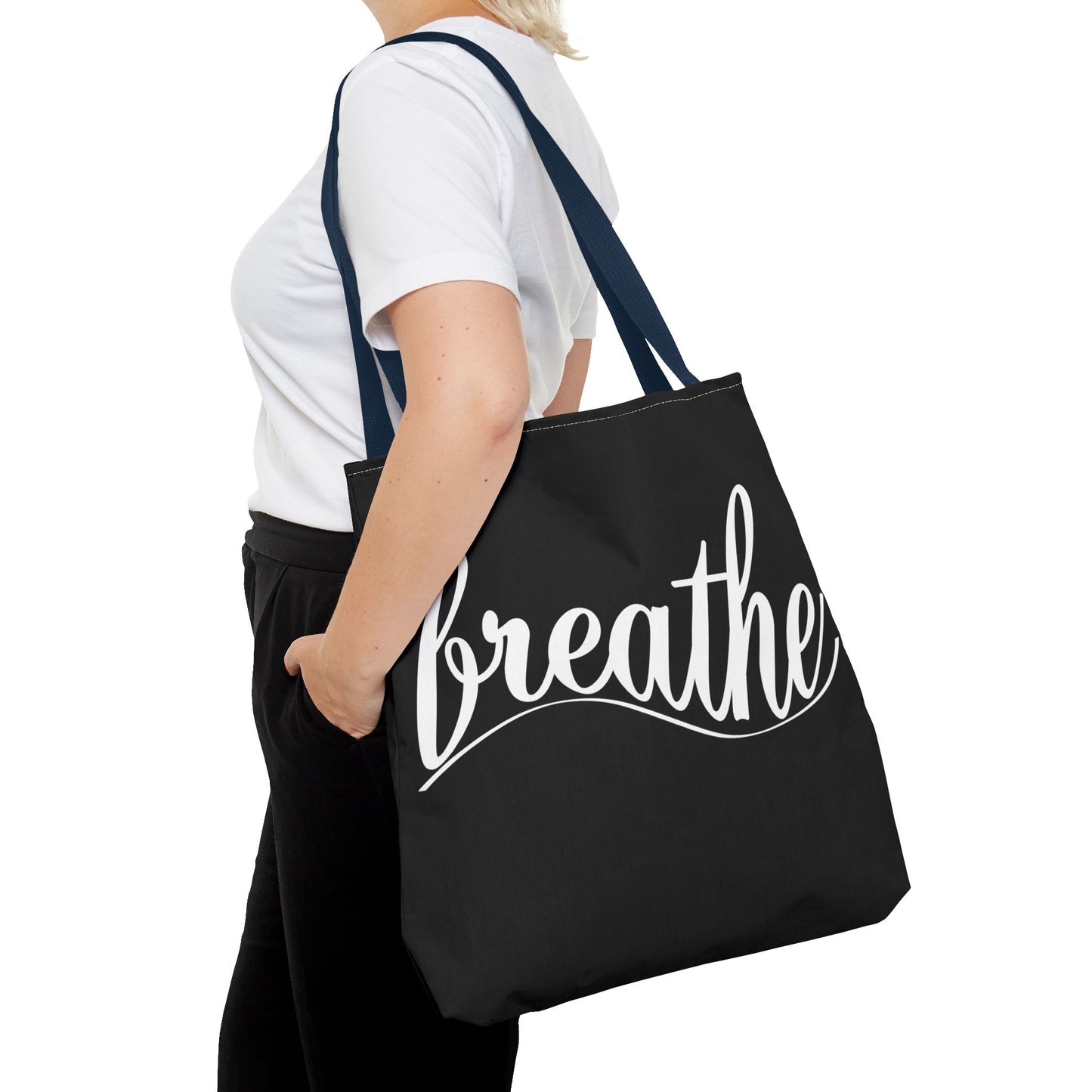 Inspirational 'Breathe' Tote Bag - Motivational Everyday Carry