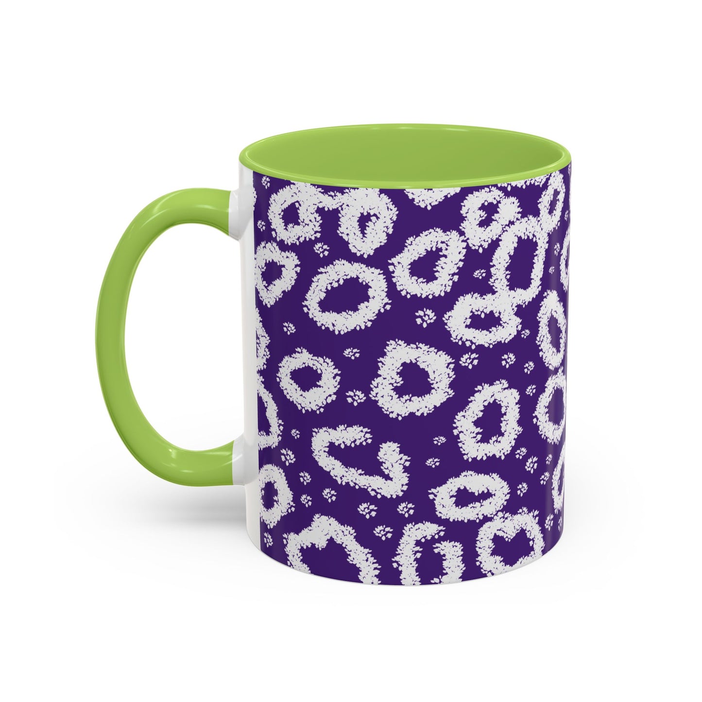 Trendy Purple Leopard Print Coffee Mug - 11 & 15oz