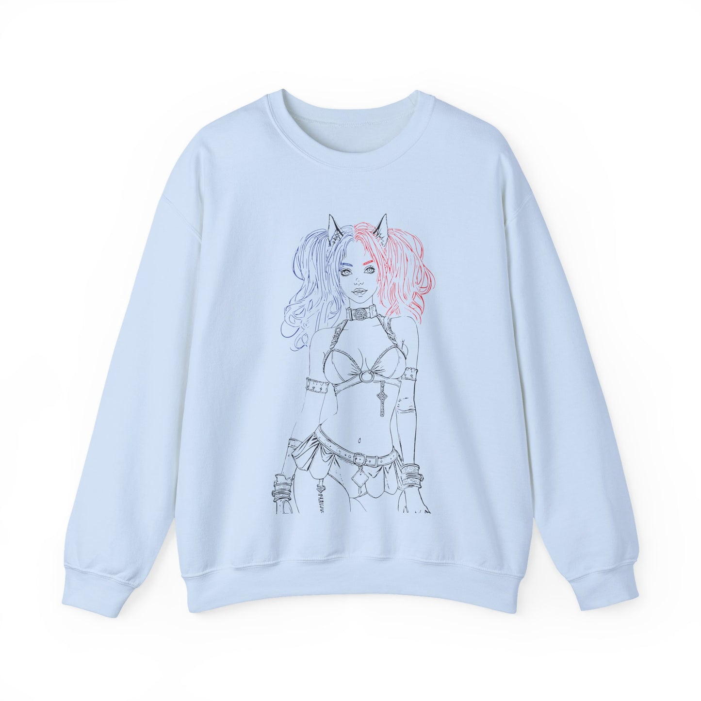 Harajuku Style Graphic Sweatshirt, Trendy Unisex Crewneck, Streetwear Fashion, Cozy Gift for Her, Girls Night Out