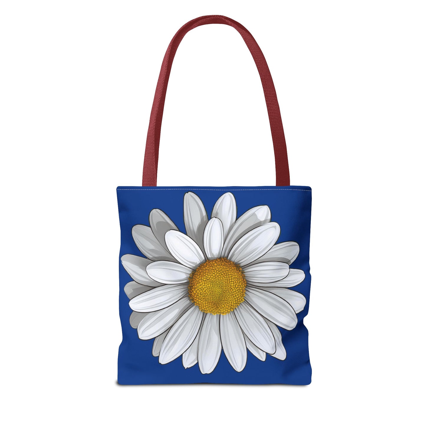 Daisy Tote Bag - White Floral Design Summer Fashion Accessory