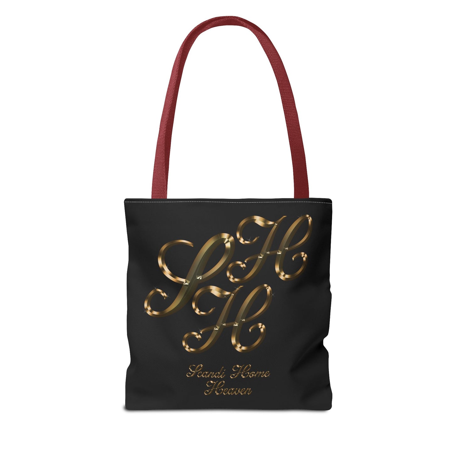 Tote Bag - Golden colored Scandi Home Heaven Designer Logo