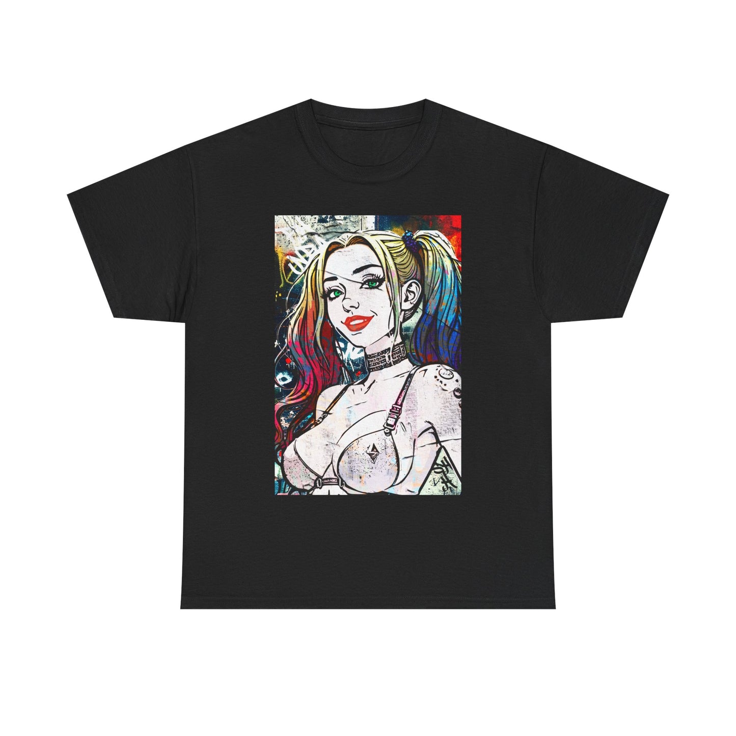 Rebel Radiance: Bold Beauty, Street Soul — Wear or Display Your Fierce, Fearless Expression - Harley-Inspired Graphic Tee, Streetwear T-Shirt, Edgy Casual Outfit, Gift for Comics Lovers, Art Inspired Apparel