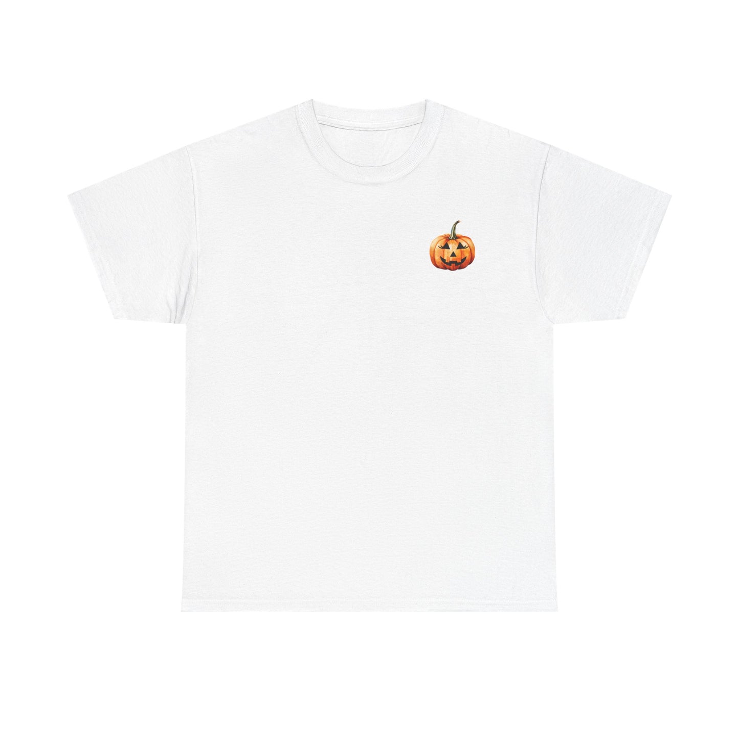 ๐ Embrace Autumn Magic - Pumpkin Bliss Collection for Cozy Season Vibes โจ - Harvest Vibes Pumpkin Cotton Tee | Fall Shirt, Halloween Apparel, Autumn Fashion, Unisex Graphic Tee, Gift for Pumpkin Lovers